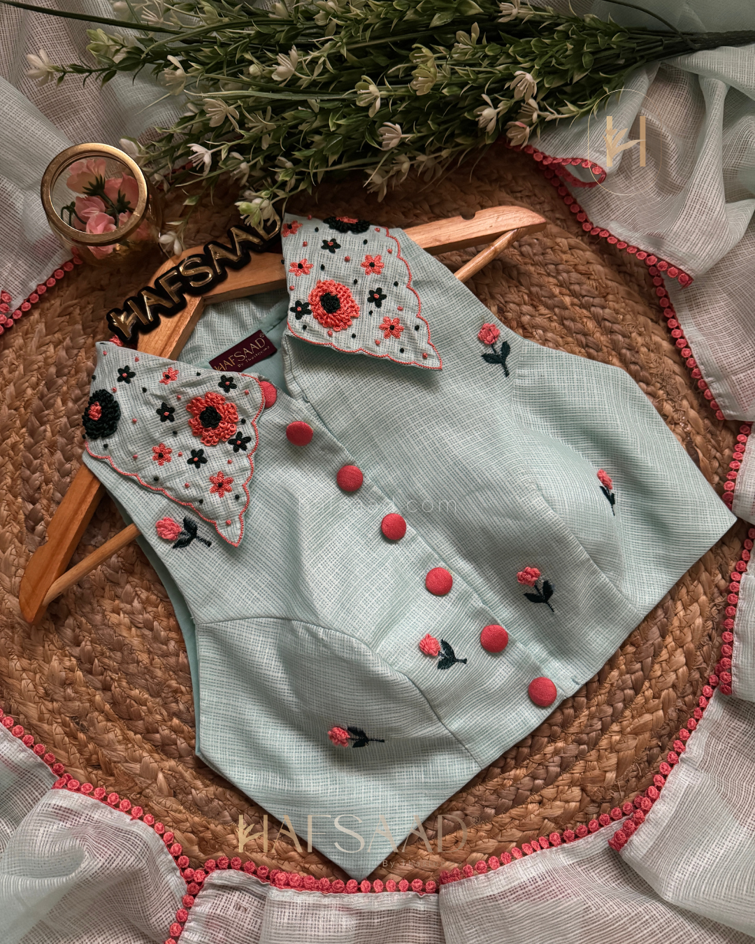 Tessa- Artisanal Threadwork Saree