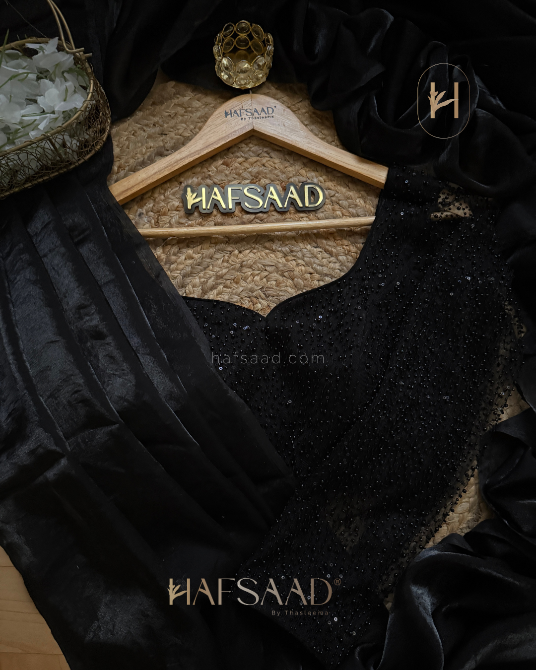 Sophie - Designer saree (Black)