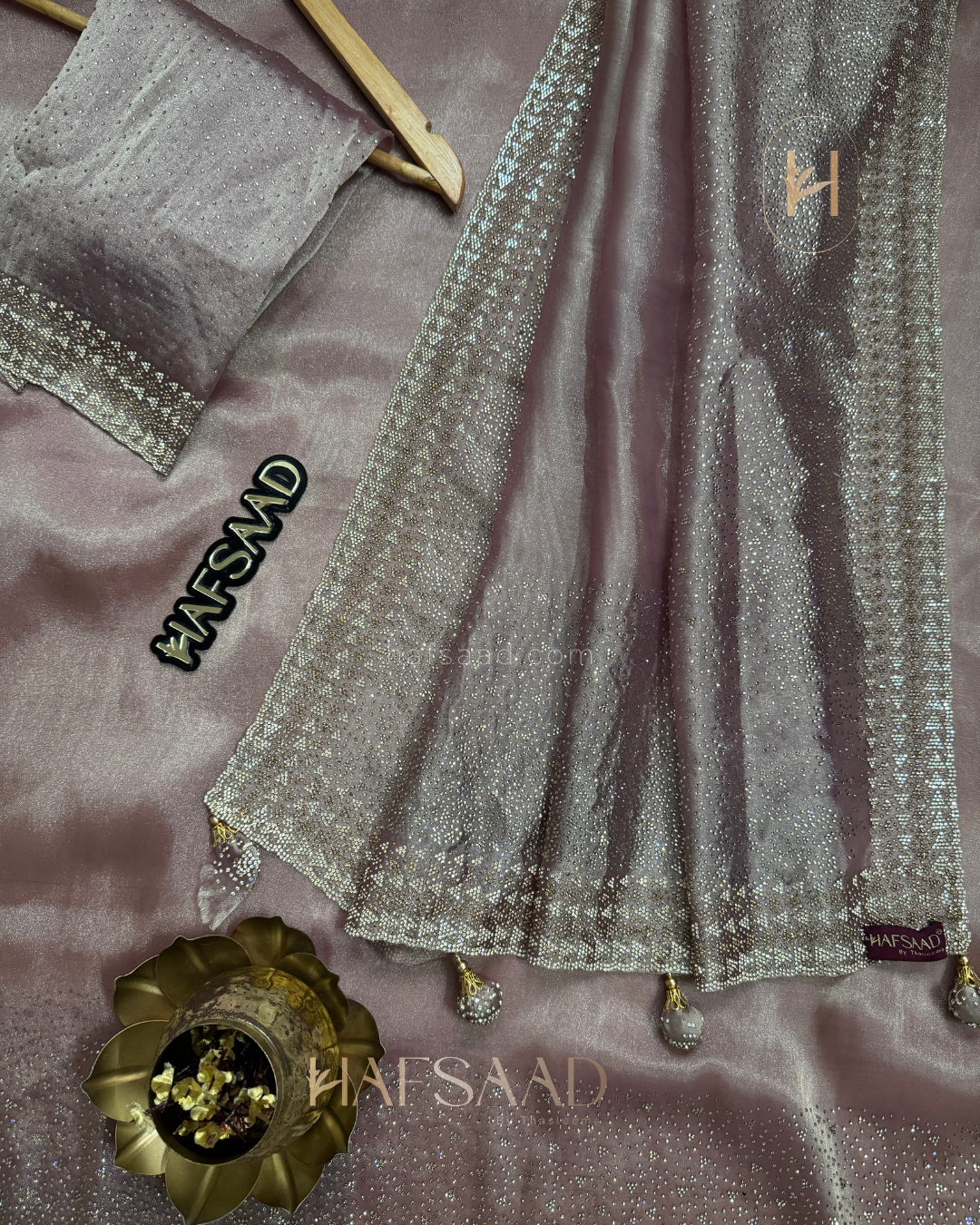 Fidha- Designer saree(lavender)