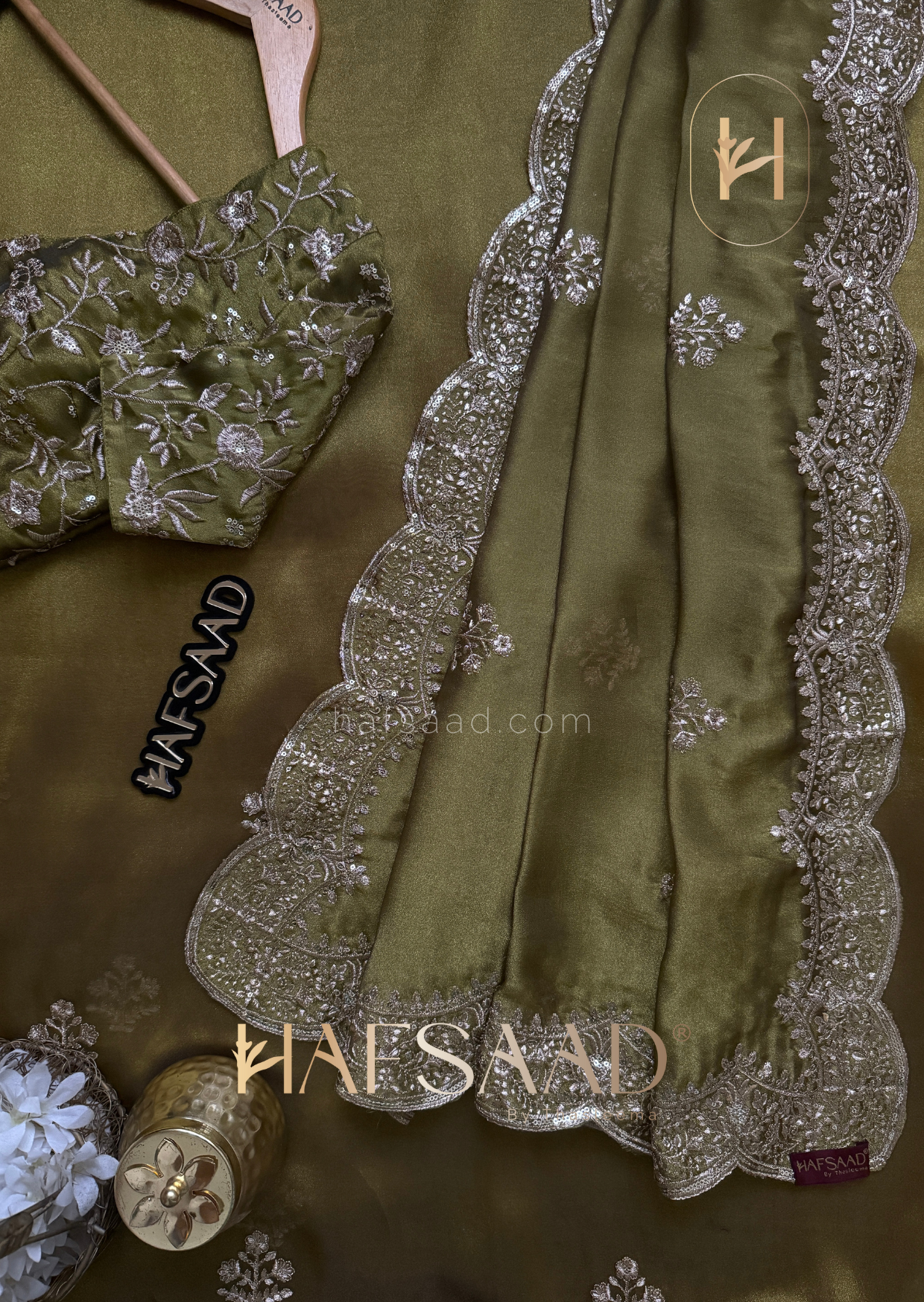 Gulzar - Tissue organza saree
