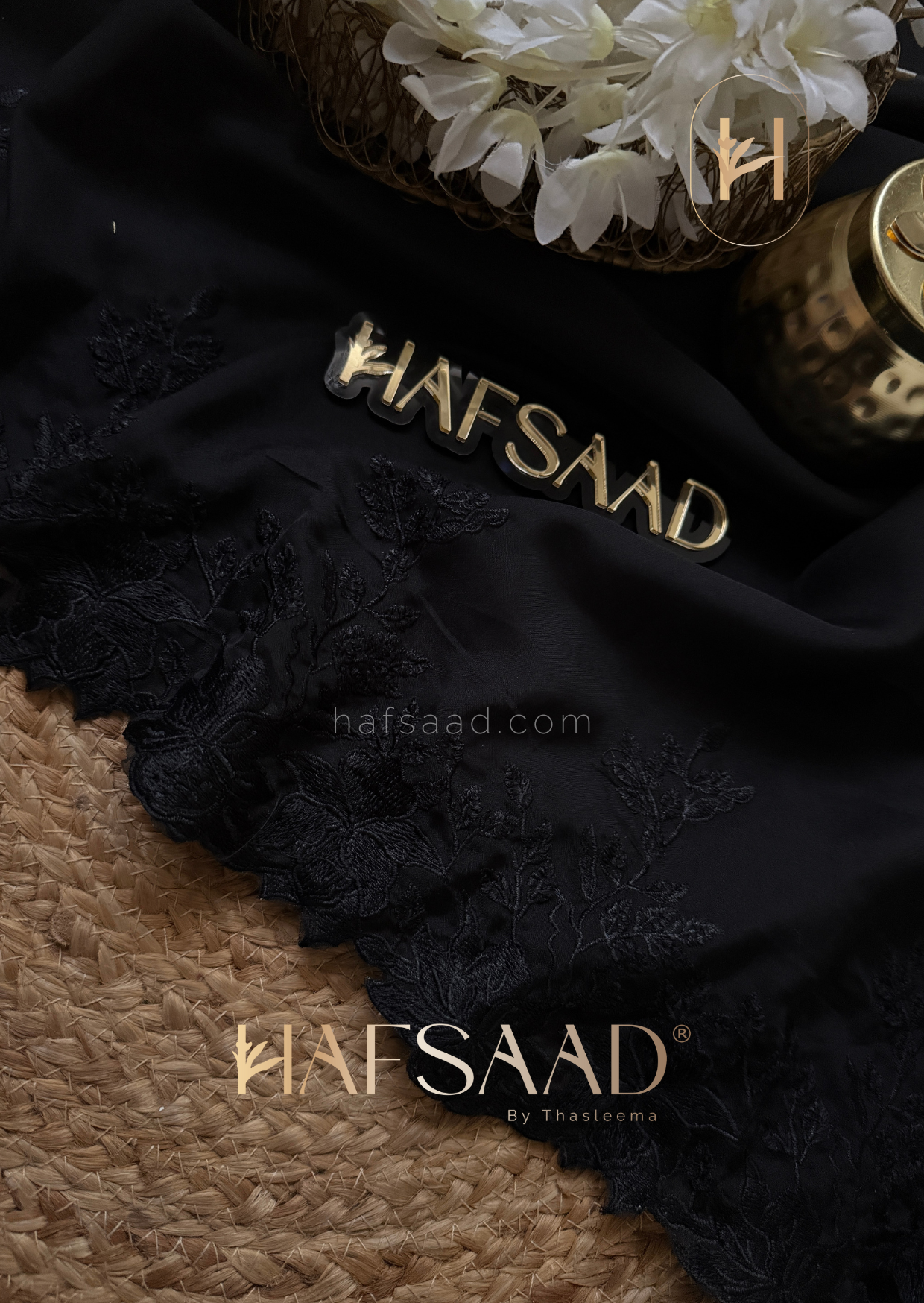 Heidi - Tabby organza saree (Black)