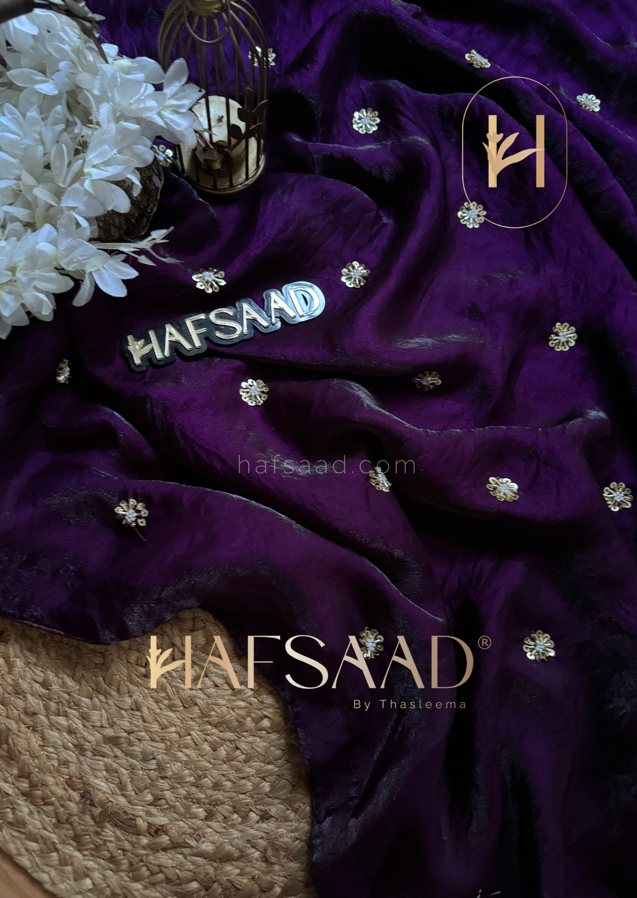 Andrea- Satin organza saree