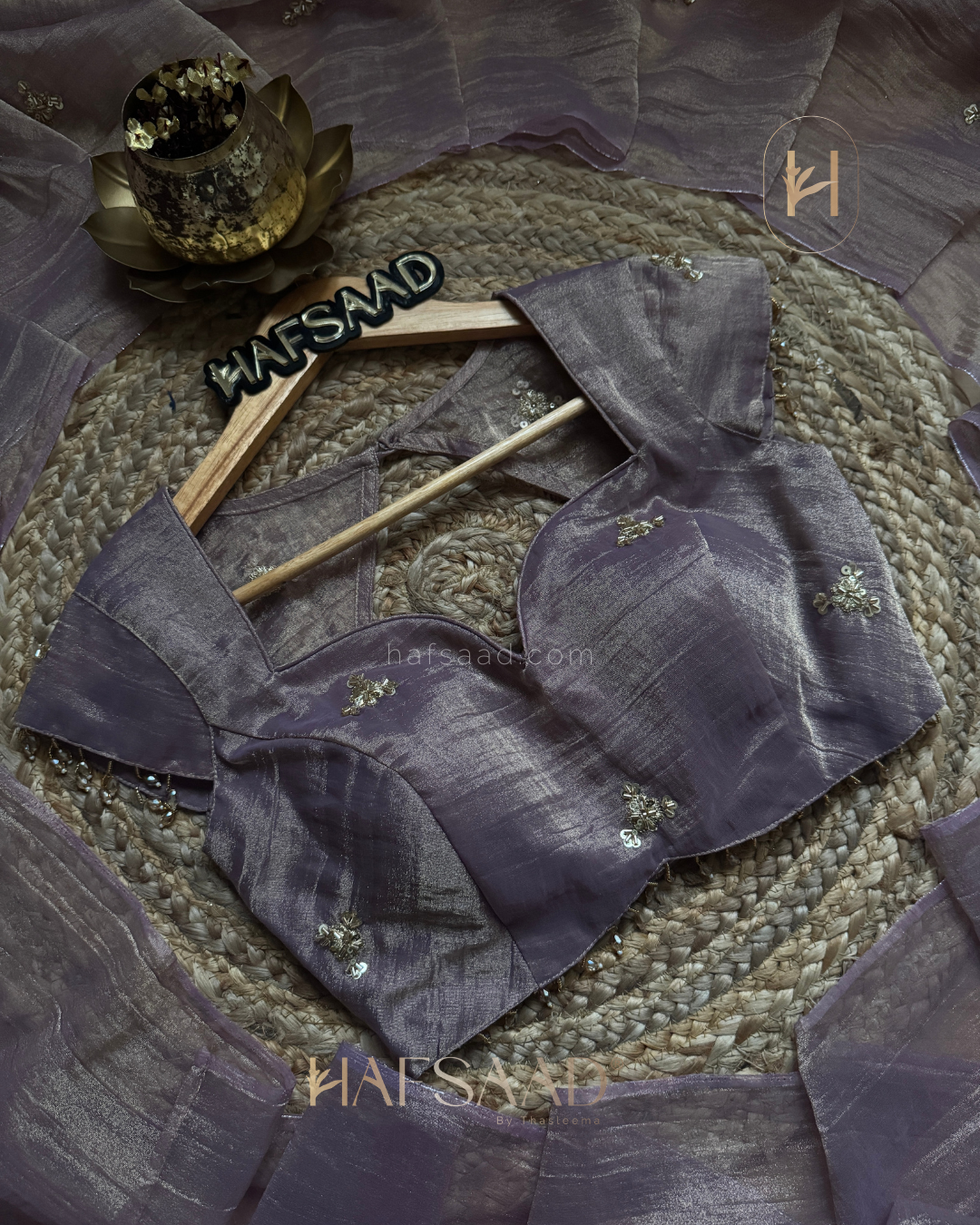 Saira-Imported Tissue Saree (grey)
