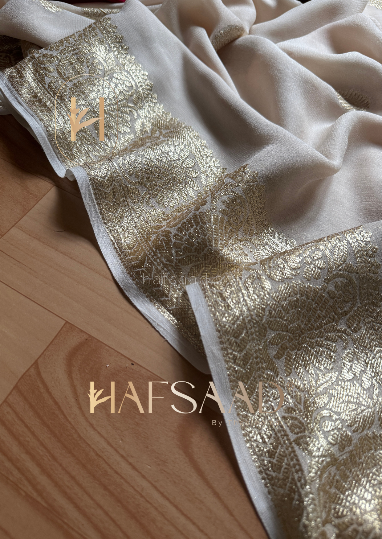 Geetu -Pure viscose saree (Cream)