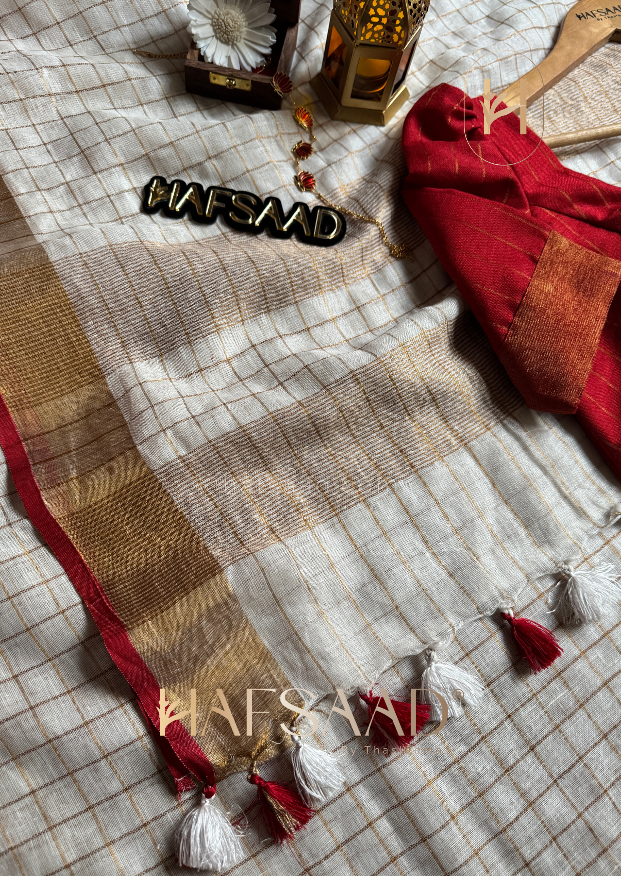 Param - Pure linen saree