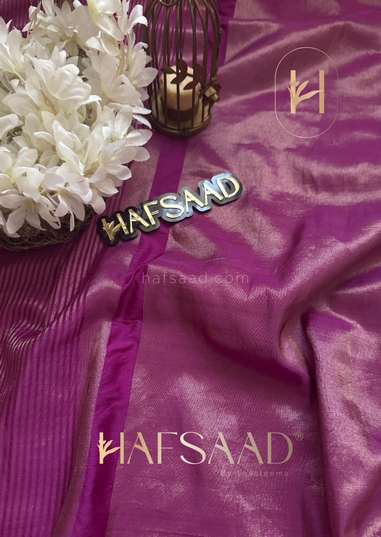 Sikha - Semi tissue silk saree (Purple)