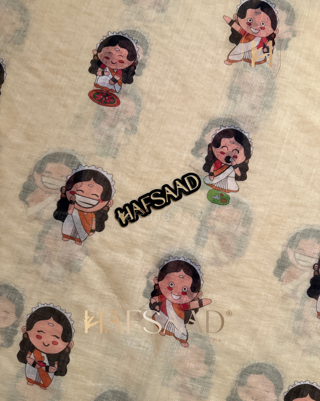 Cutie Patootie - Linen saree