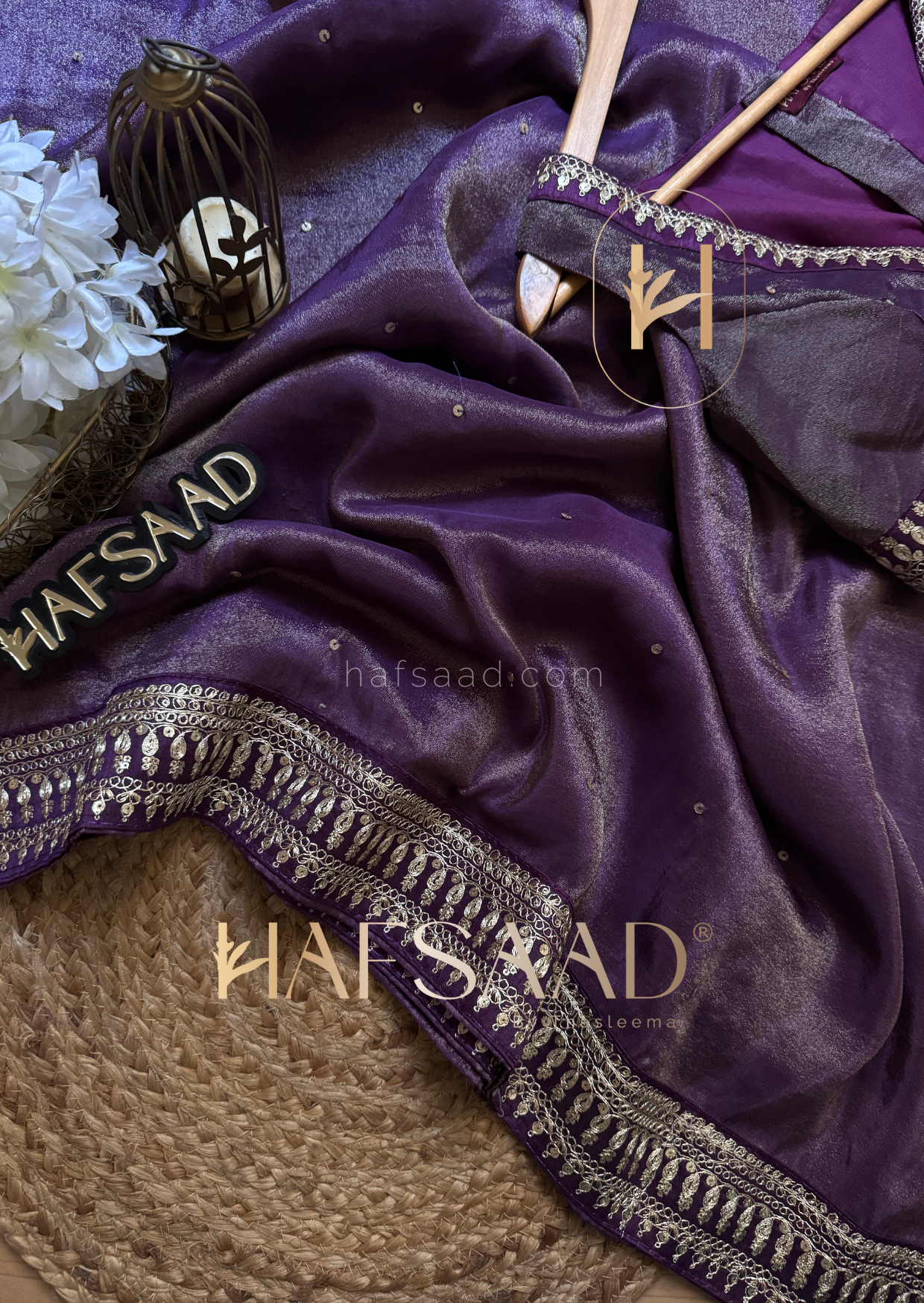 Prital- Blended tissue saree