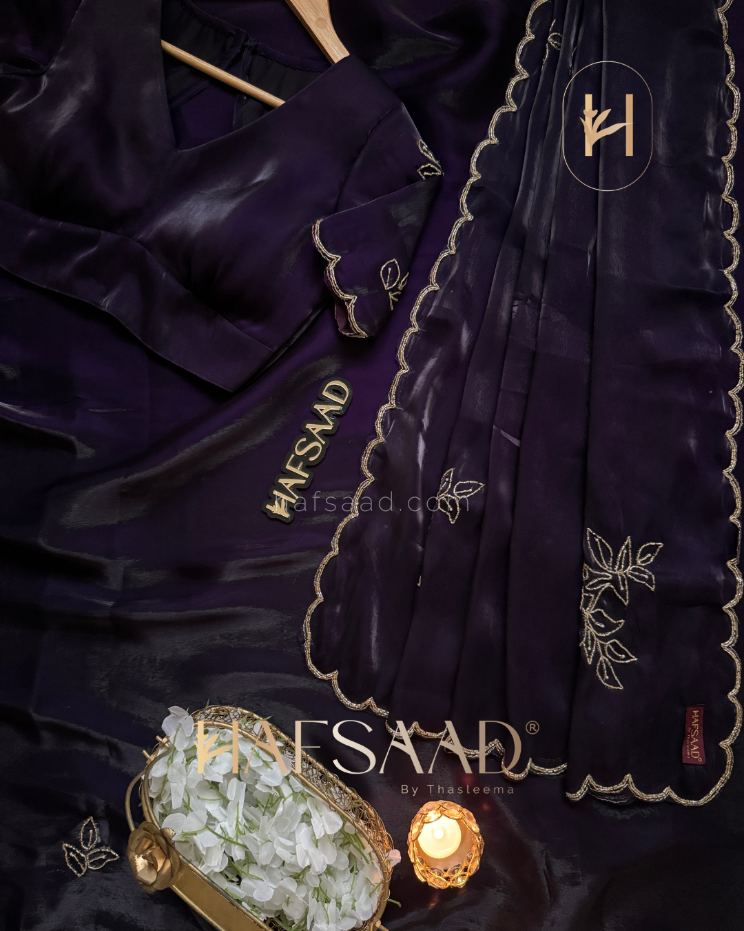 Amethyste - Satin Organza Saree