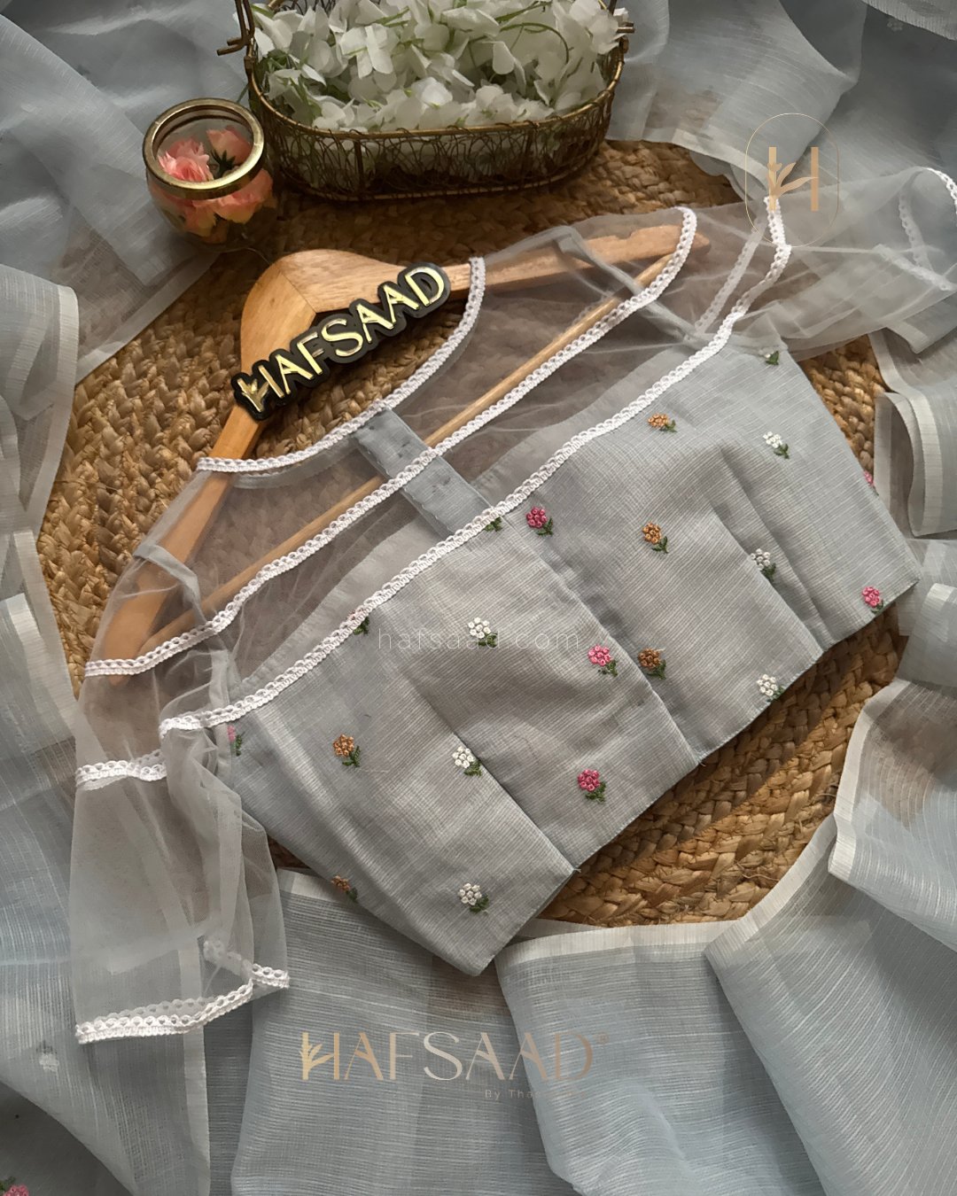 Fleur - Premium Kota Saree (blue)