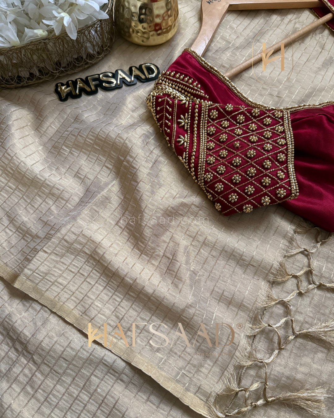 Anju - Semi tissue silk saree