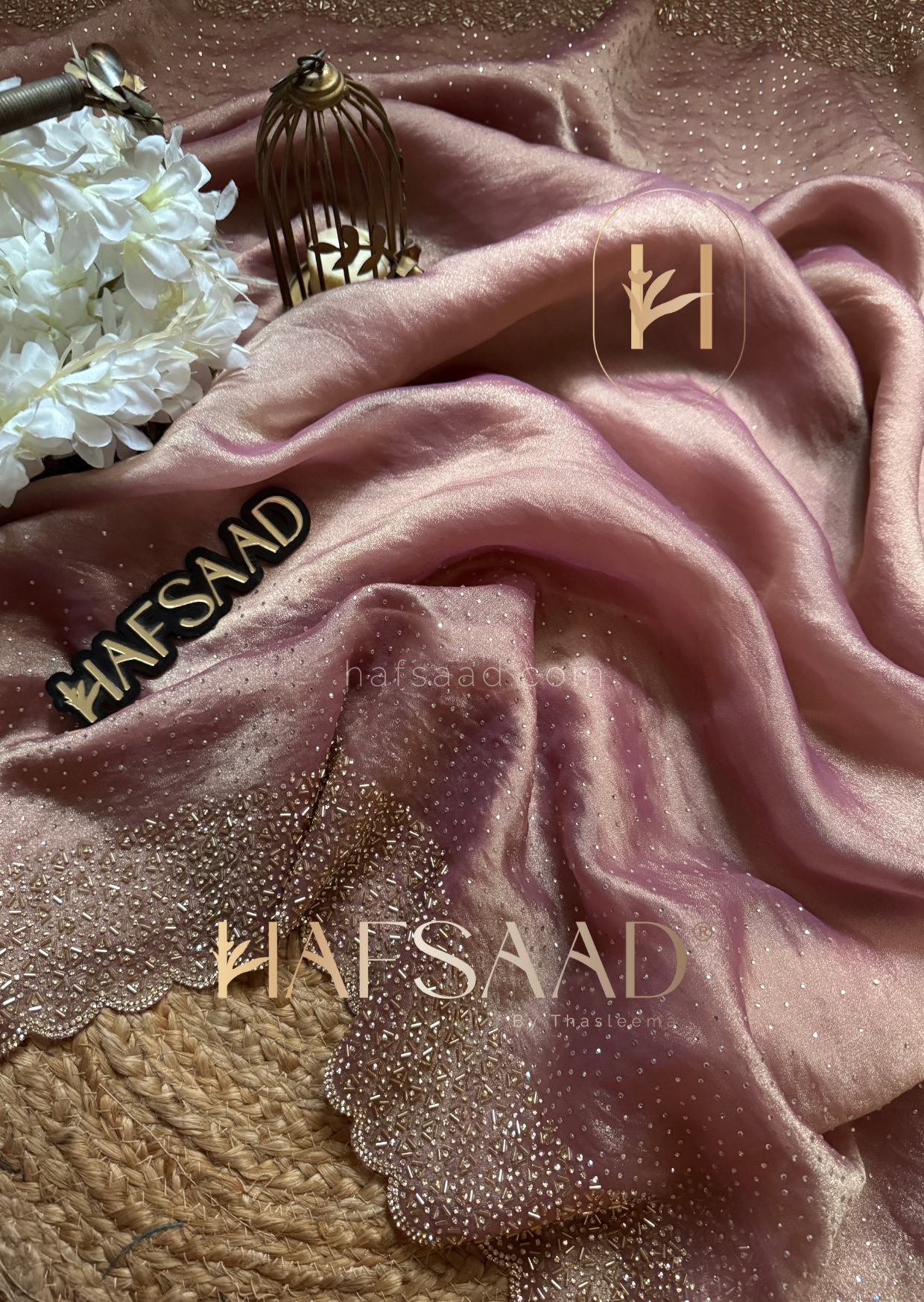 Haideen- Premium semi tissue saree