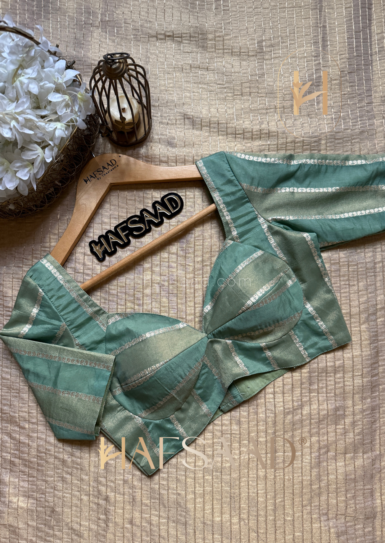 Anmol - Semi tissue silk saree (Green)