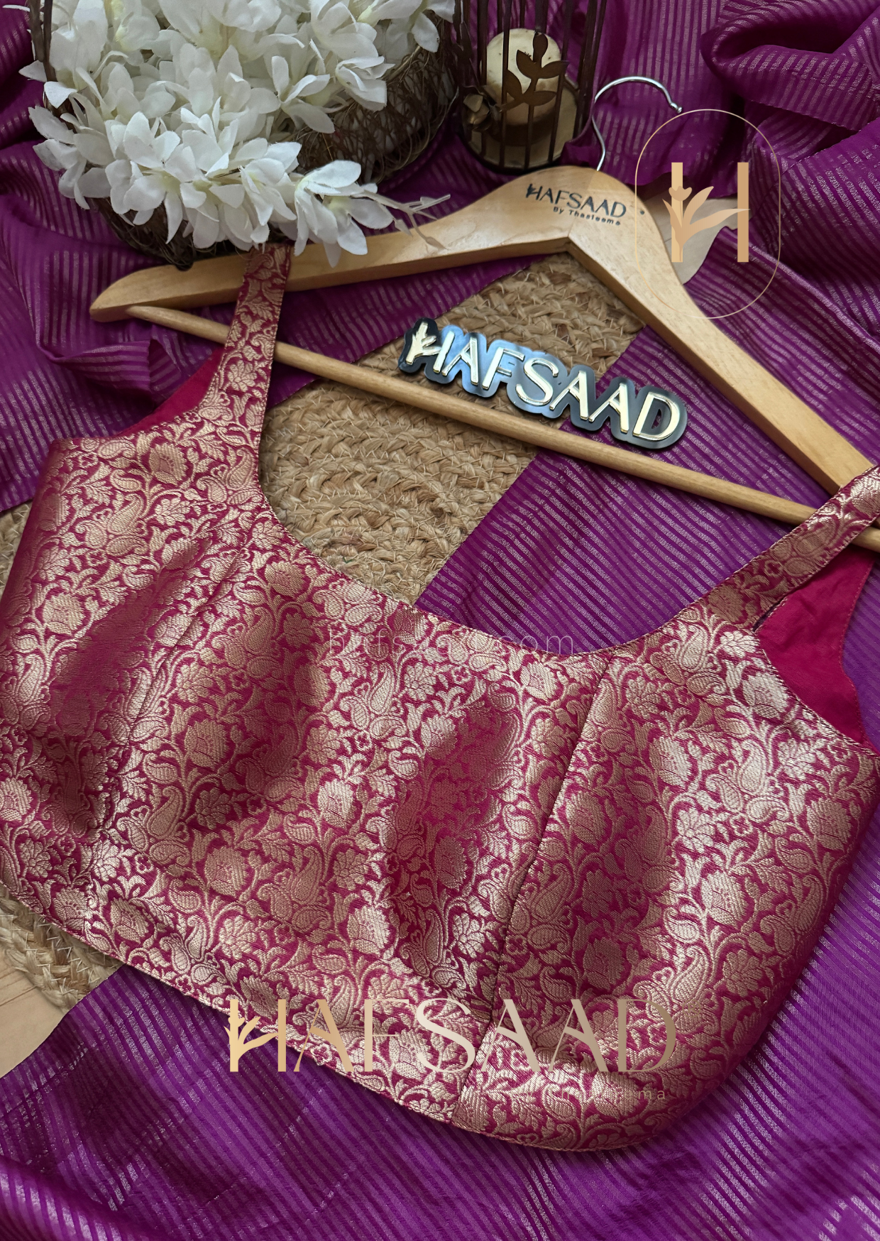 Sikha - Semi tissue silk saree (Purple)