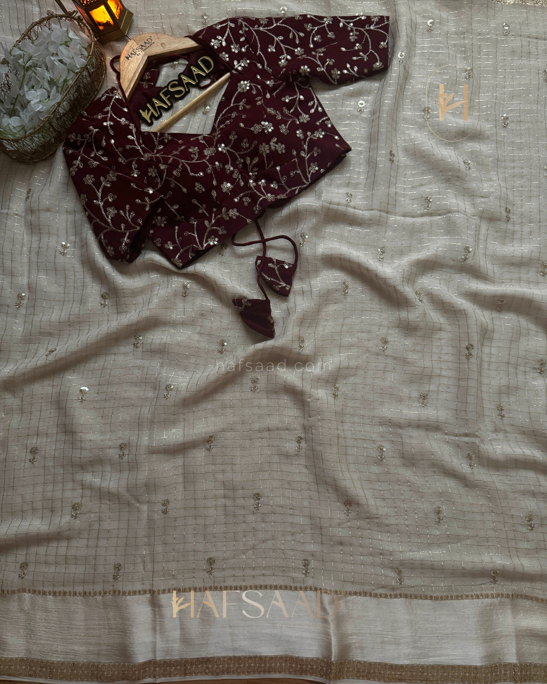 Mathu - Pure viscose saree (Off White)