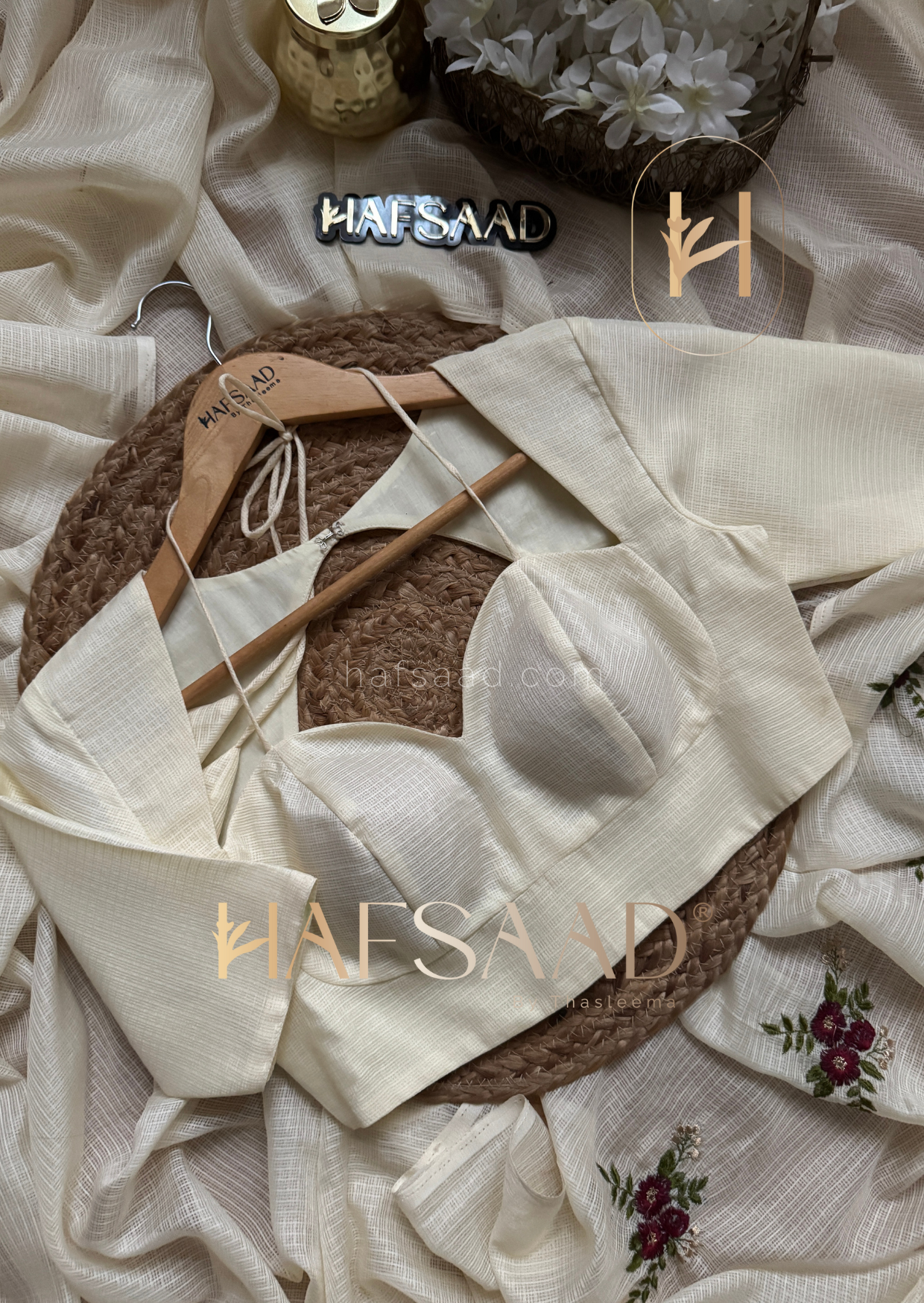 Ancy - Floral kota saree