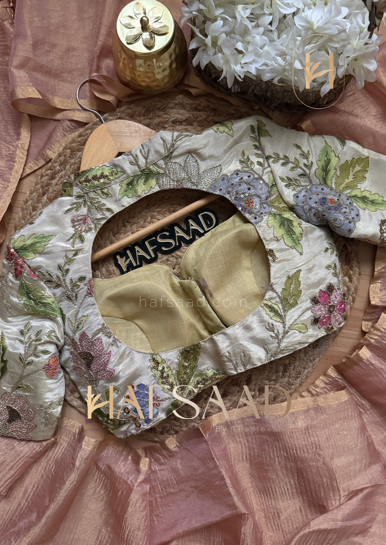 Yara - Soft semi tissue saree (Pink)