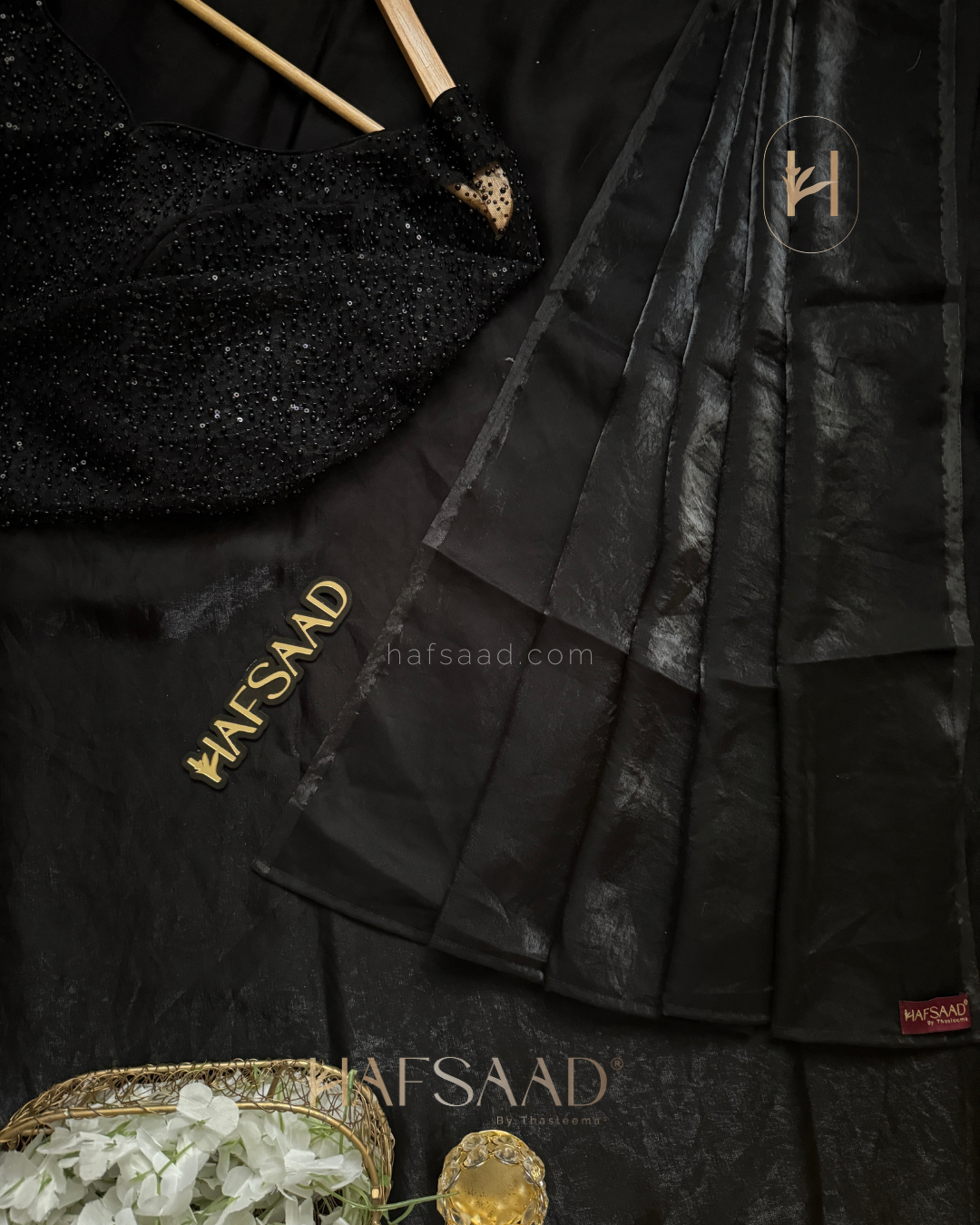 Sophie - Designer saree (Black)