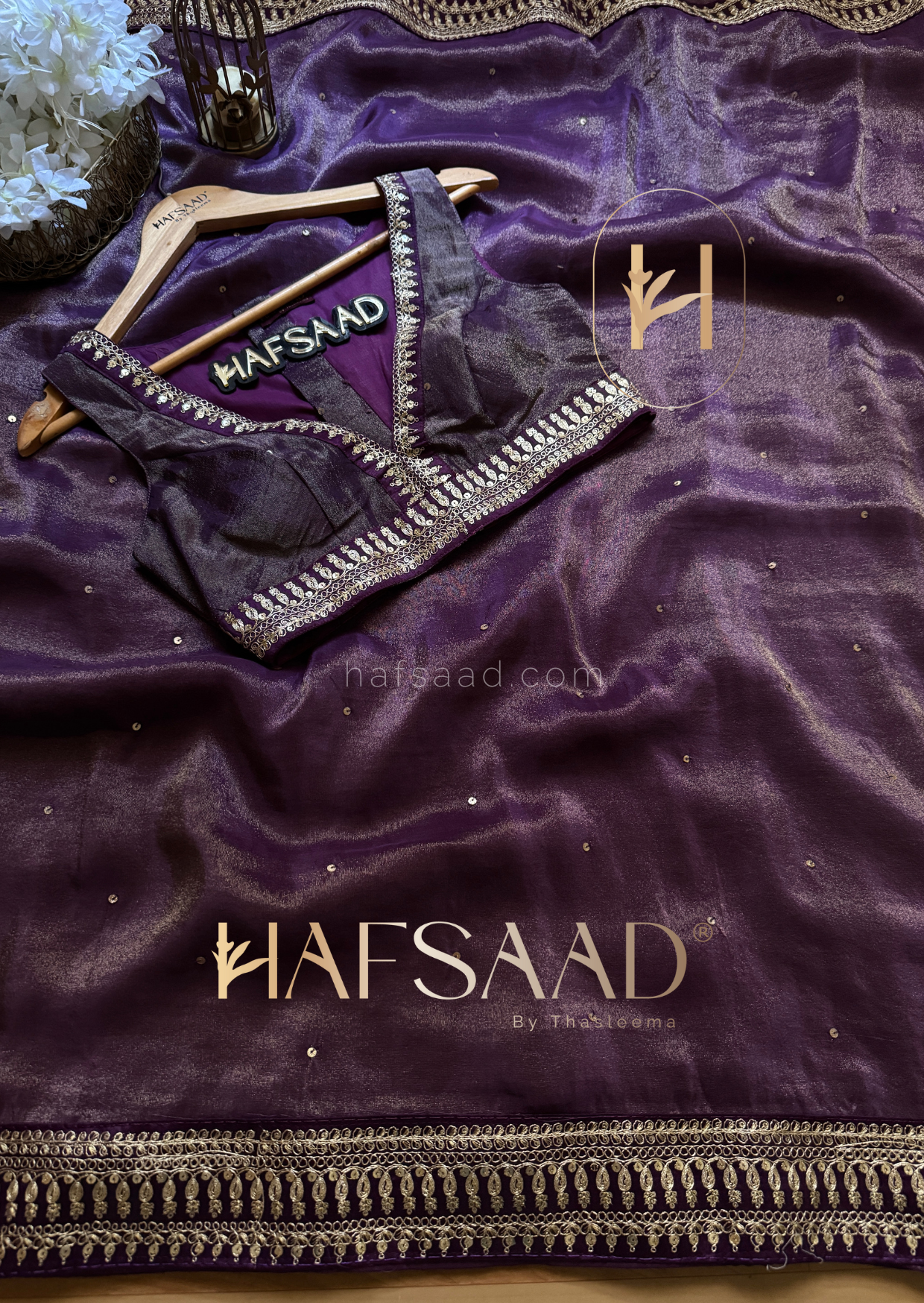 Prital- Blended tissue saree