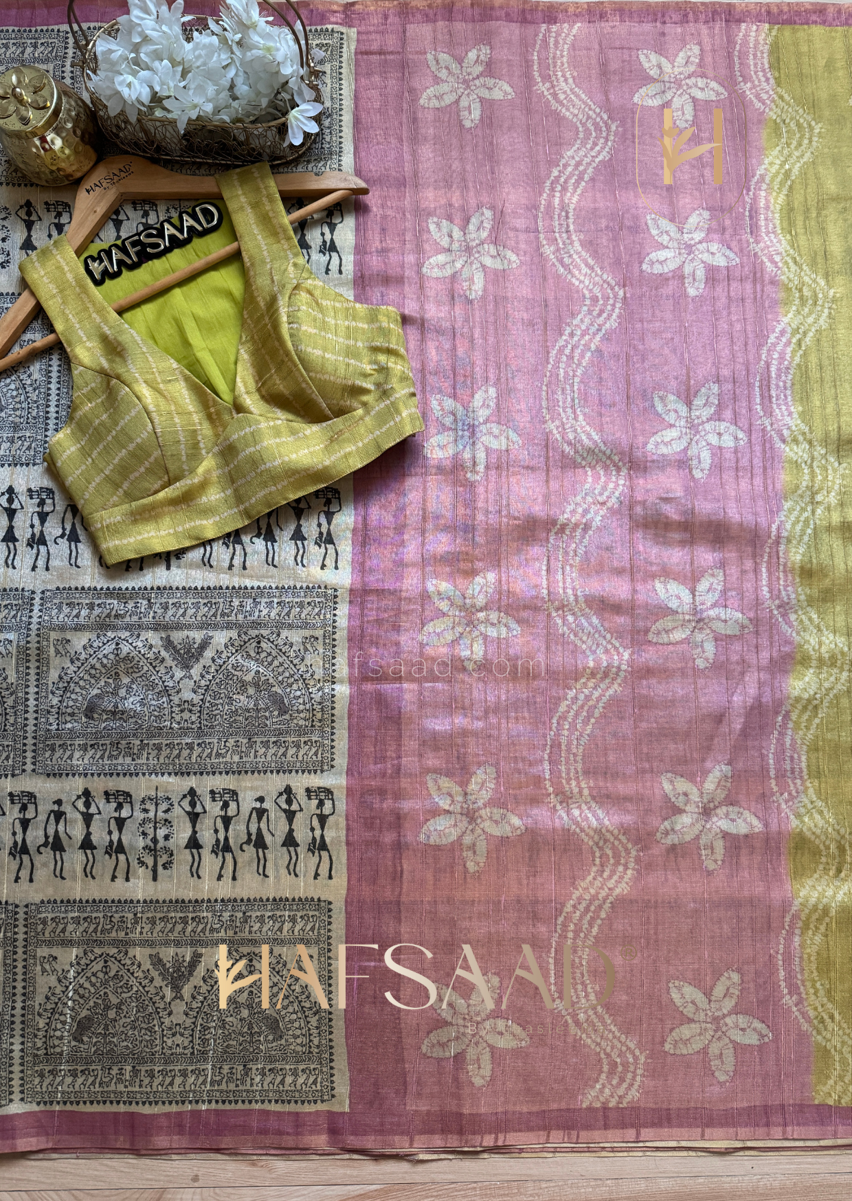 Varnika - Blended tissue silk saree