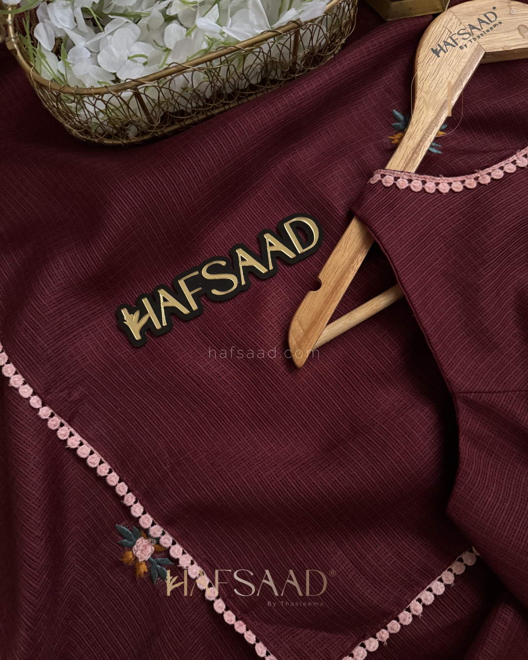 Helena - Premium Kota Saree (Burgundy)