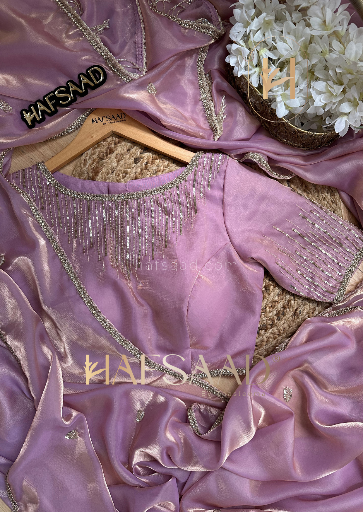 Aurora- Handwork organza saree