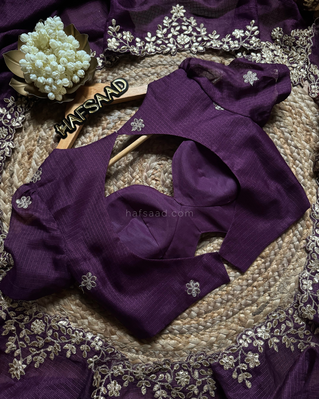 Rubita- Gota Work Saree (Purple)