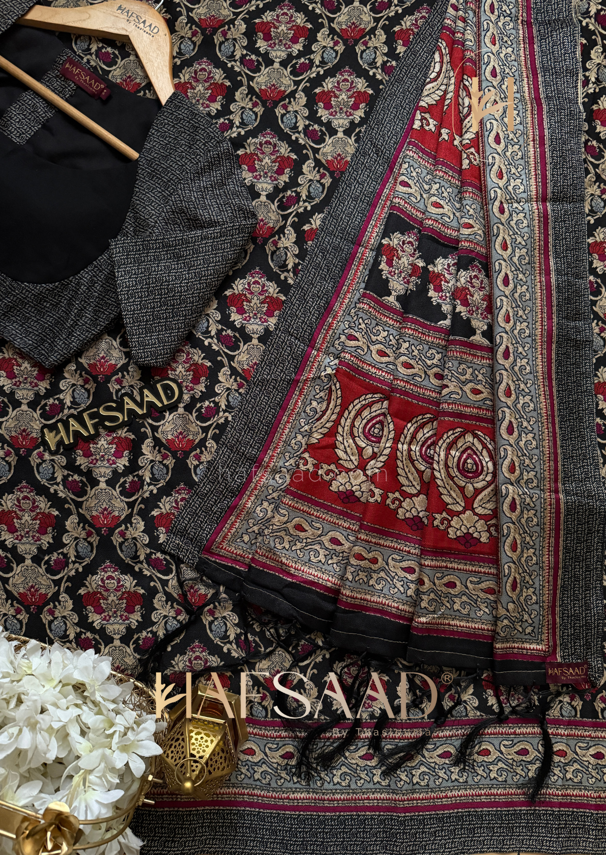 Hayat - Semi pashmina saree