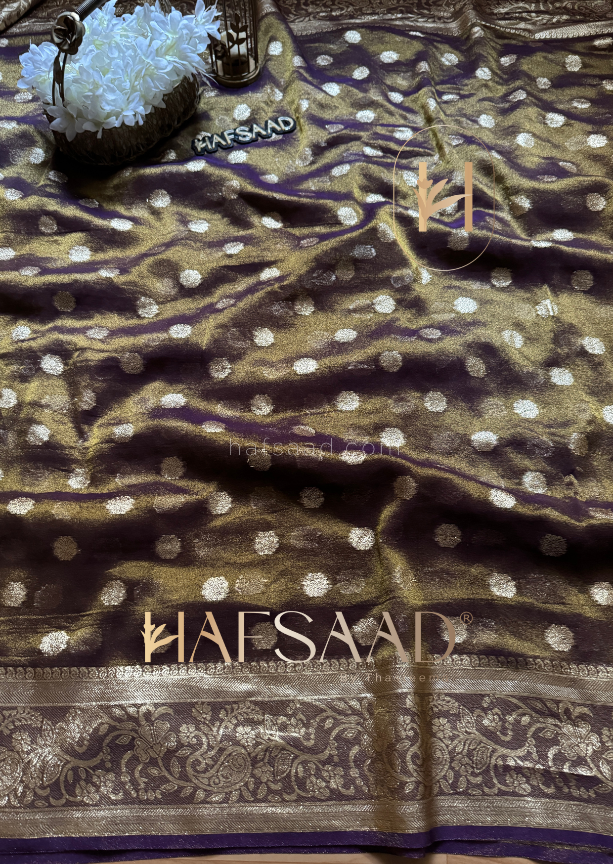 Sita - Semi tissue silk saree (Purple)