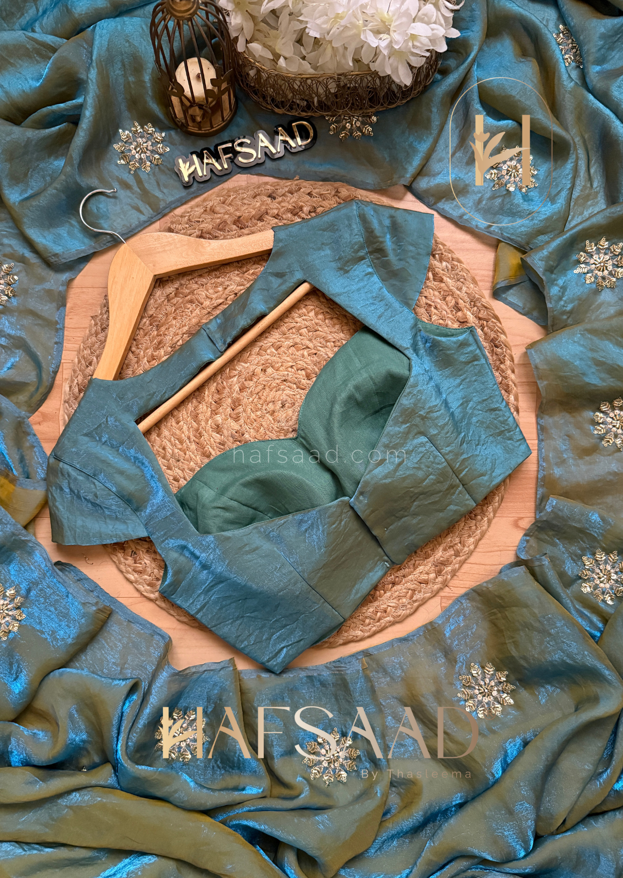 Frost - Stardust satin saree