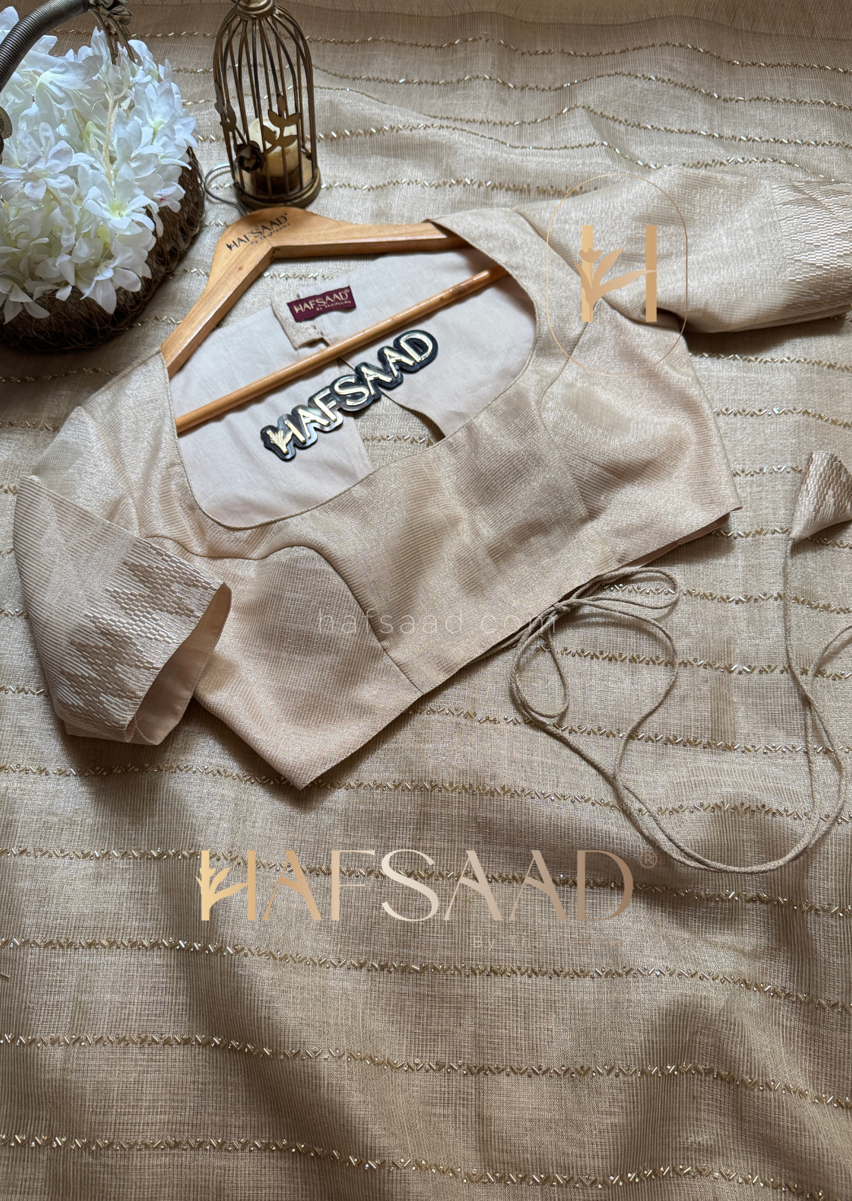 Jessie-Semi Tussar handwork saree