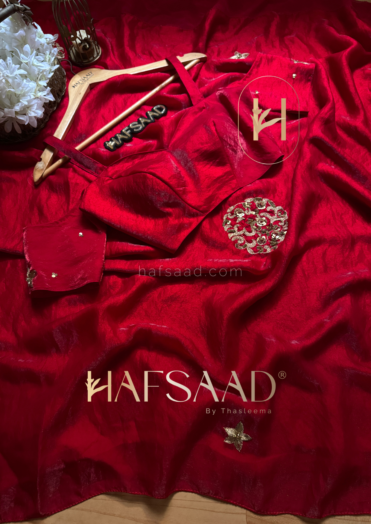 Scandalous- Stardust satin saree