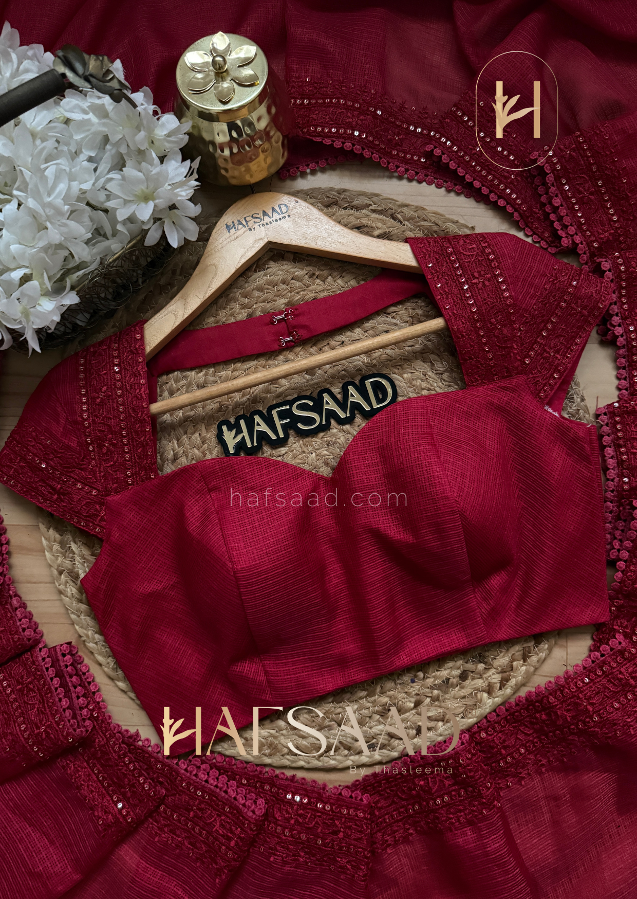 Scarlet - Embroidered Saree