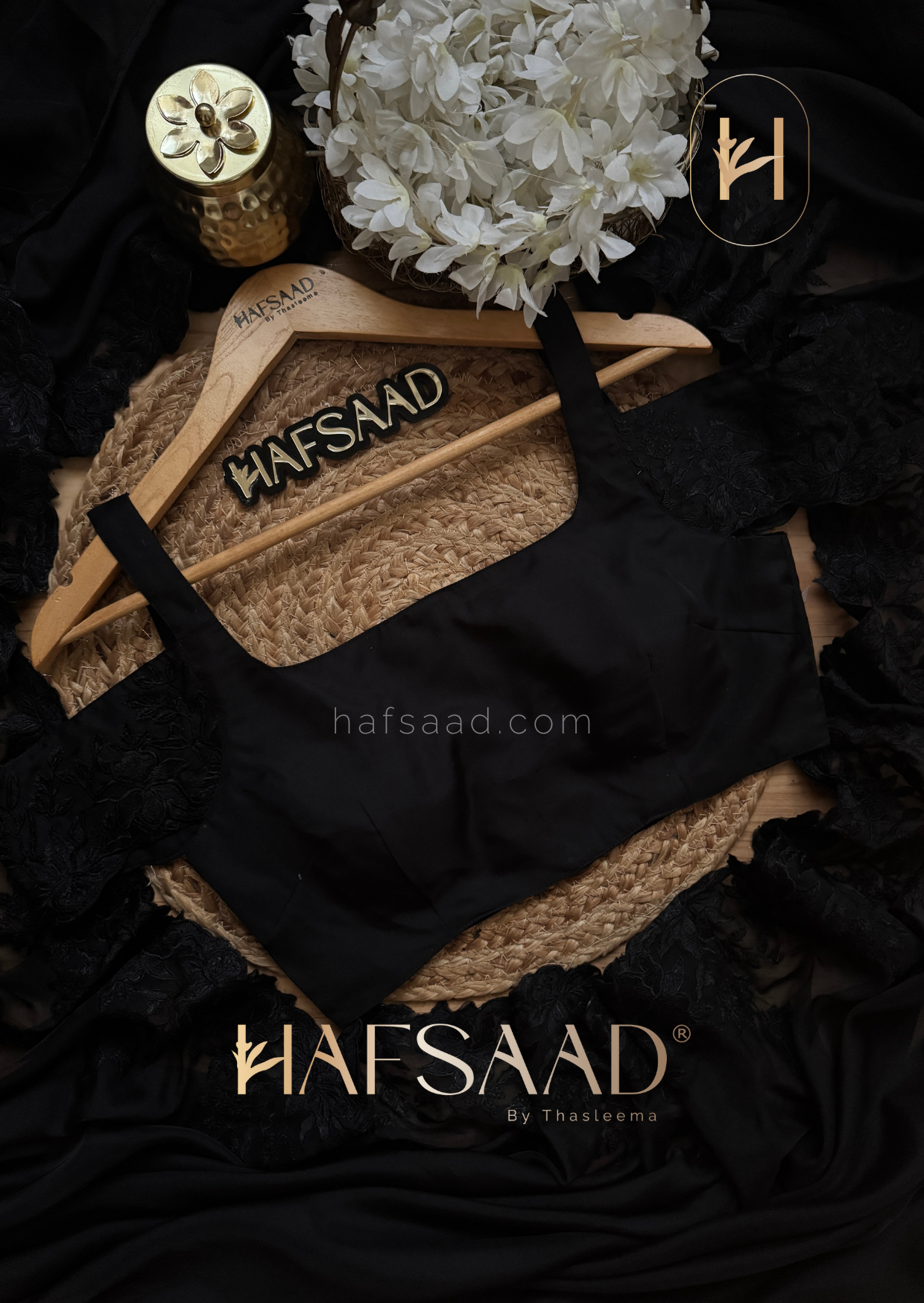 Heidi - Tabby organza saree (Black)