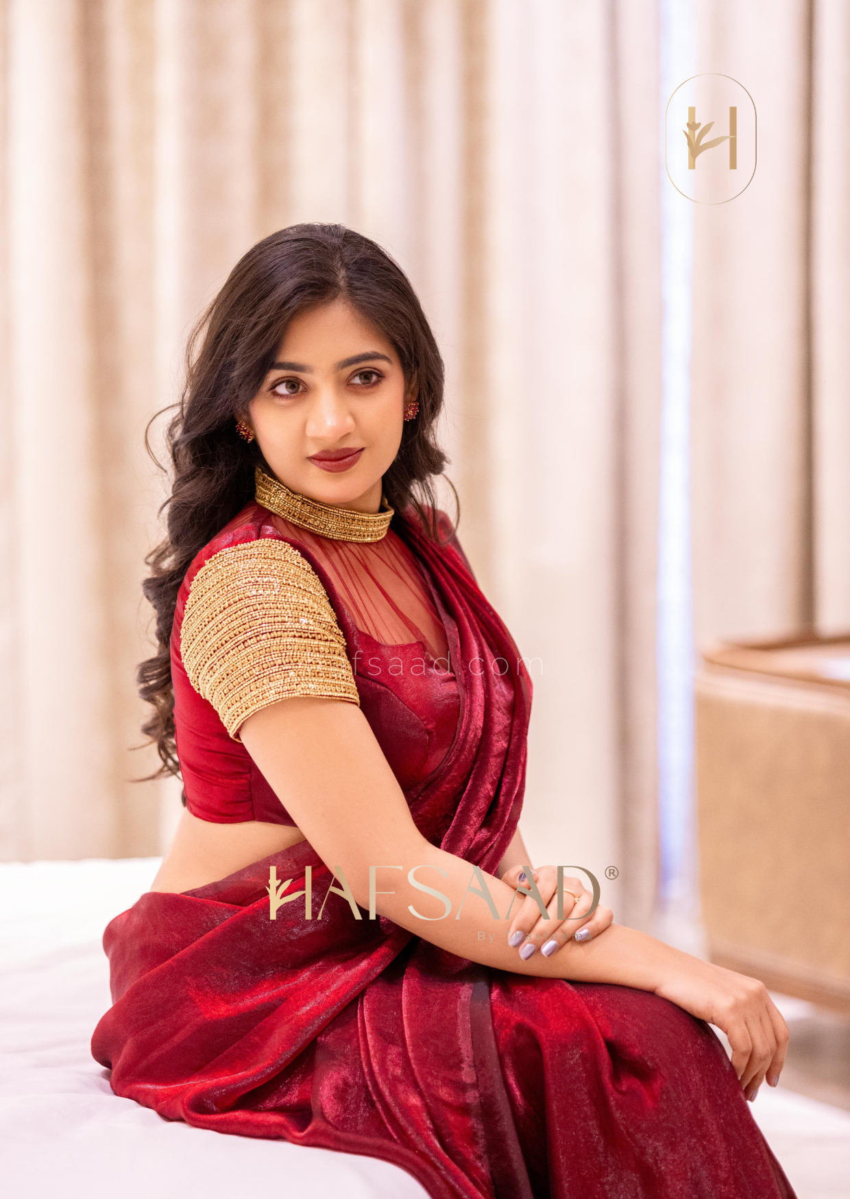 Hima Bindhu in Tara saree