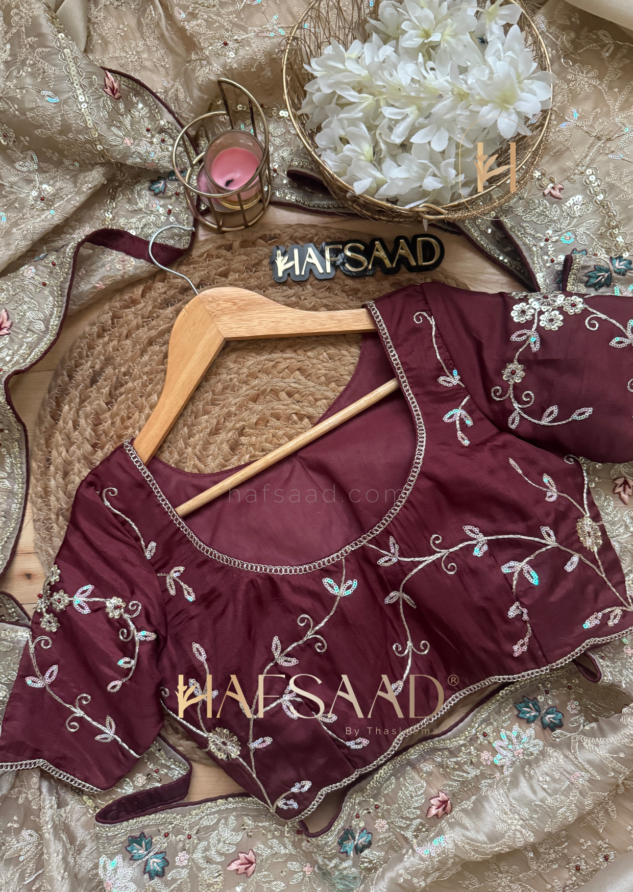Hidaya - Soft tissue saree (Beige)