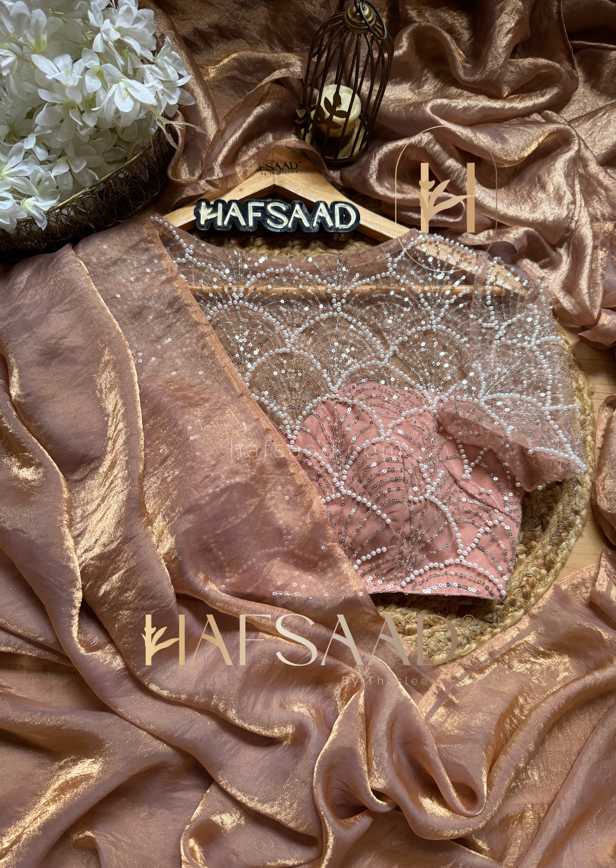 Alisha- Stardust satin saree