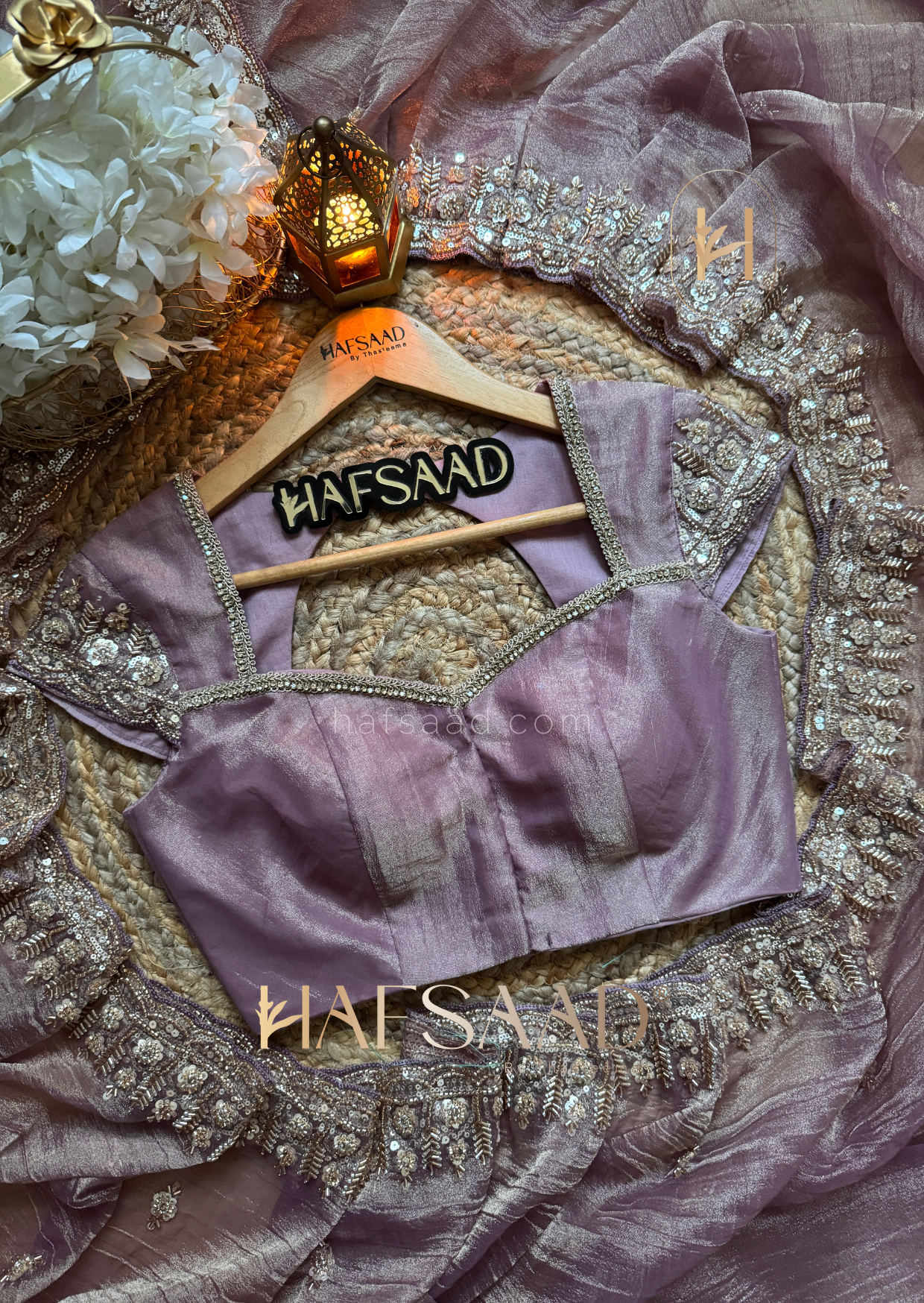Mastani - Soft tissue saree (Lavender)