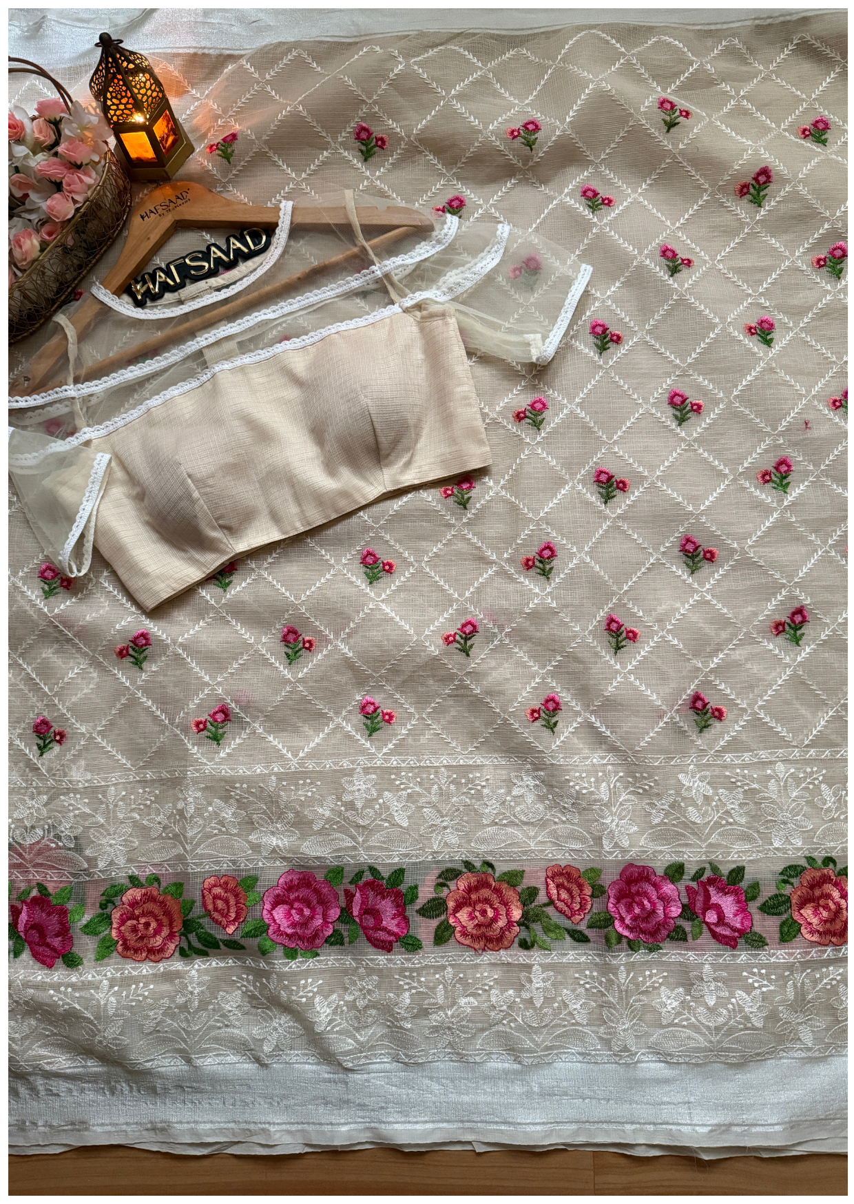 Alice - Premium kota saree (Beige)