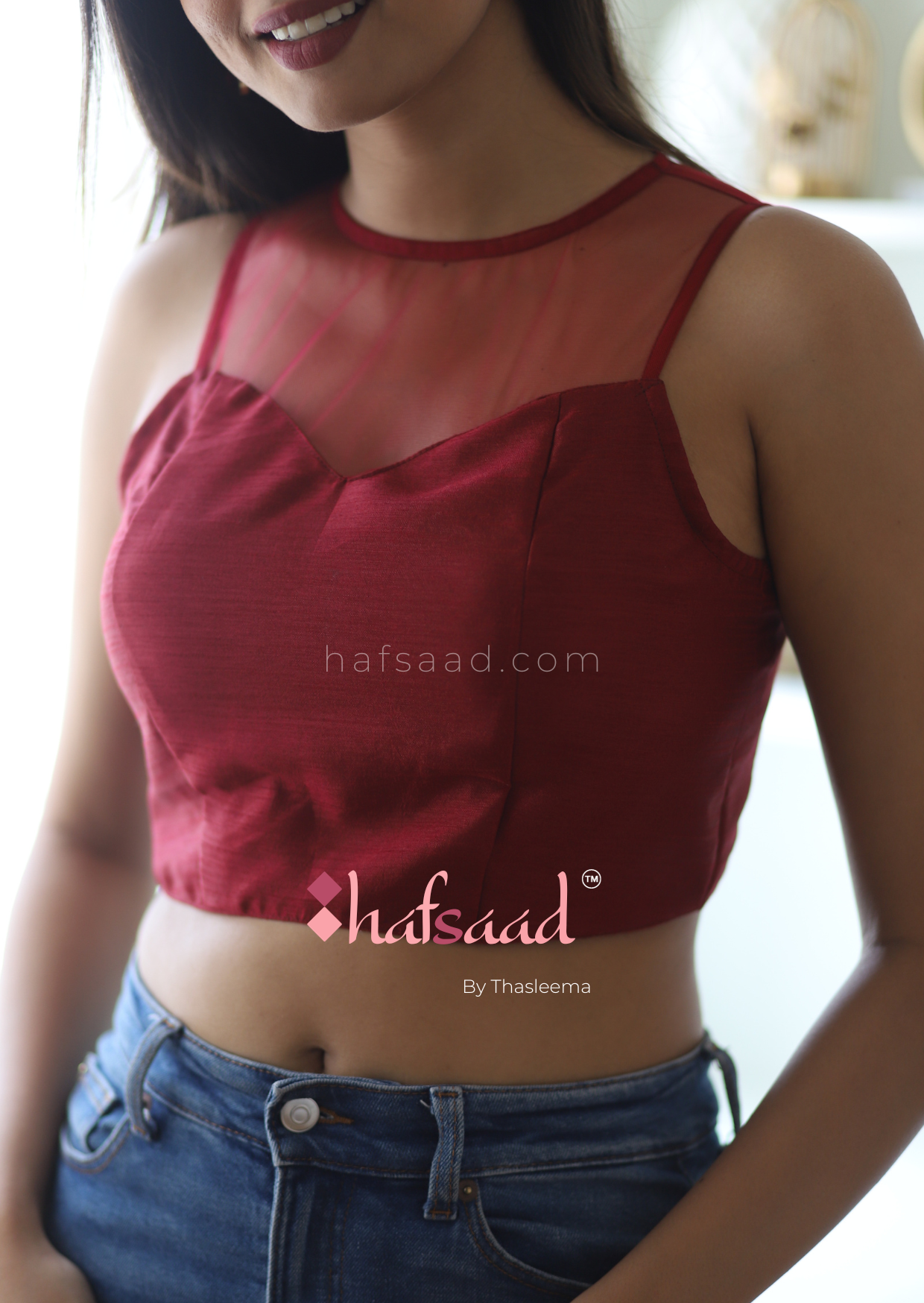 Dear Daisy- Ready to wear saree (Sensuous Red)