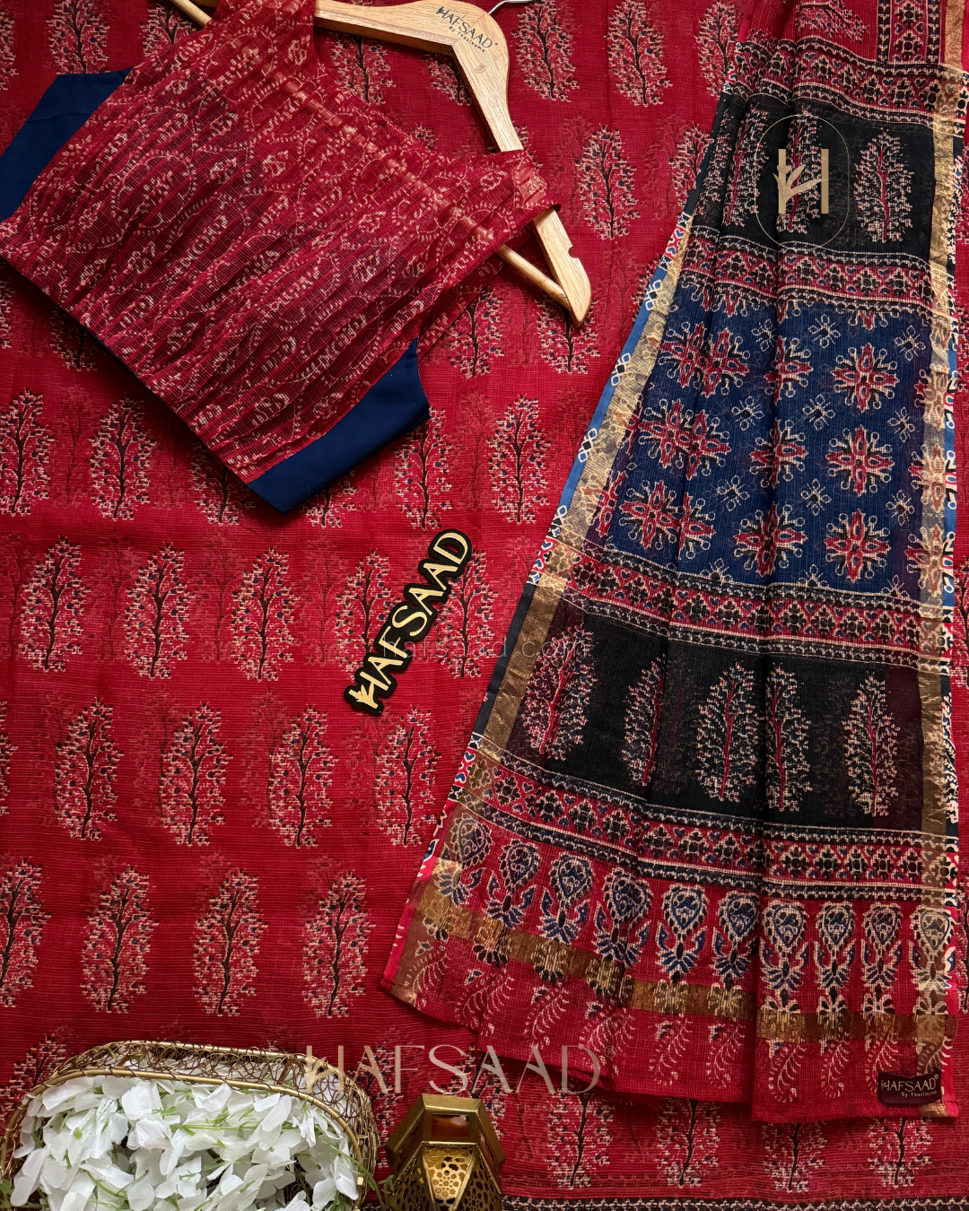 Kota - Kota Doriya Saree (Red)