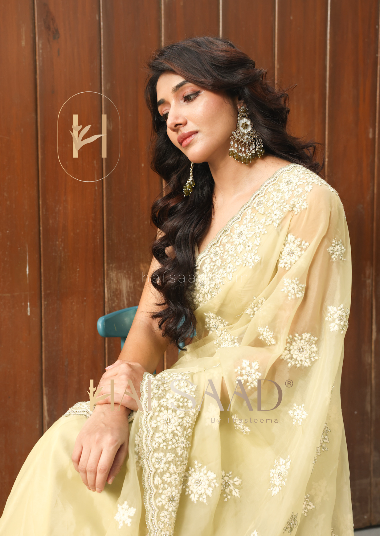 Eloise- Designer organza saree