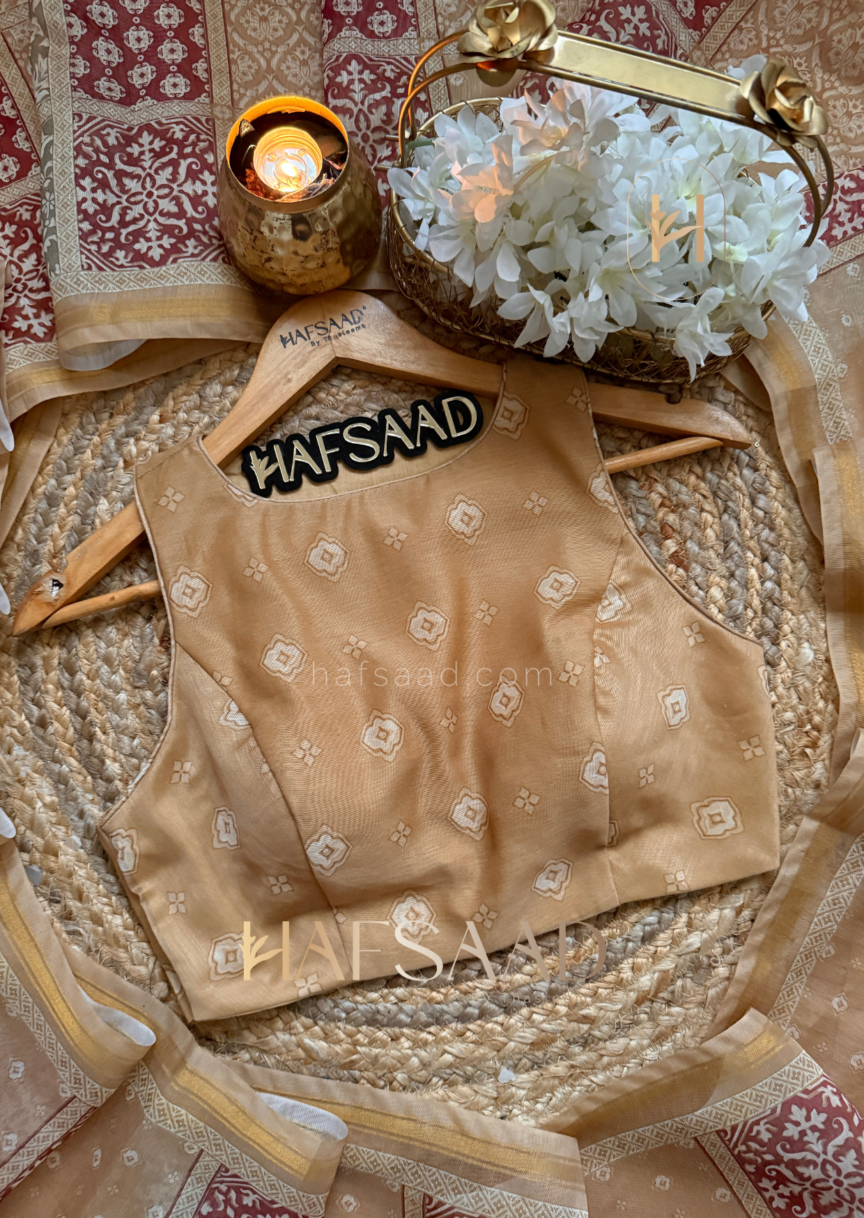 German paisley - soft German silk saree