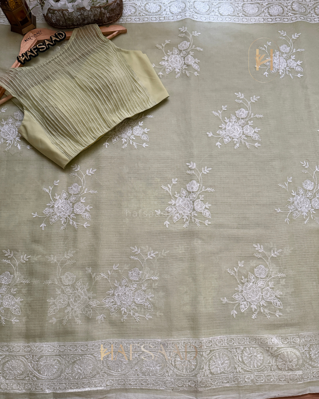 Judith - Pure Kota saree (Green)