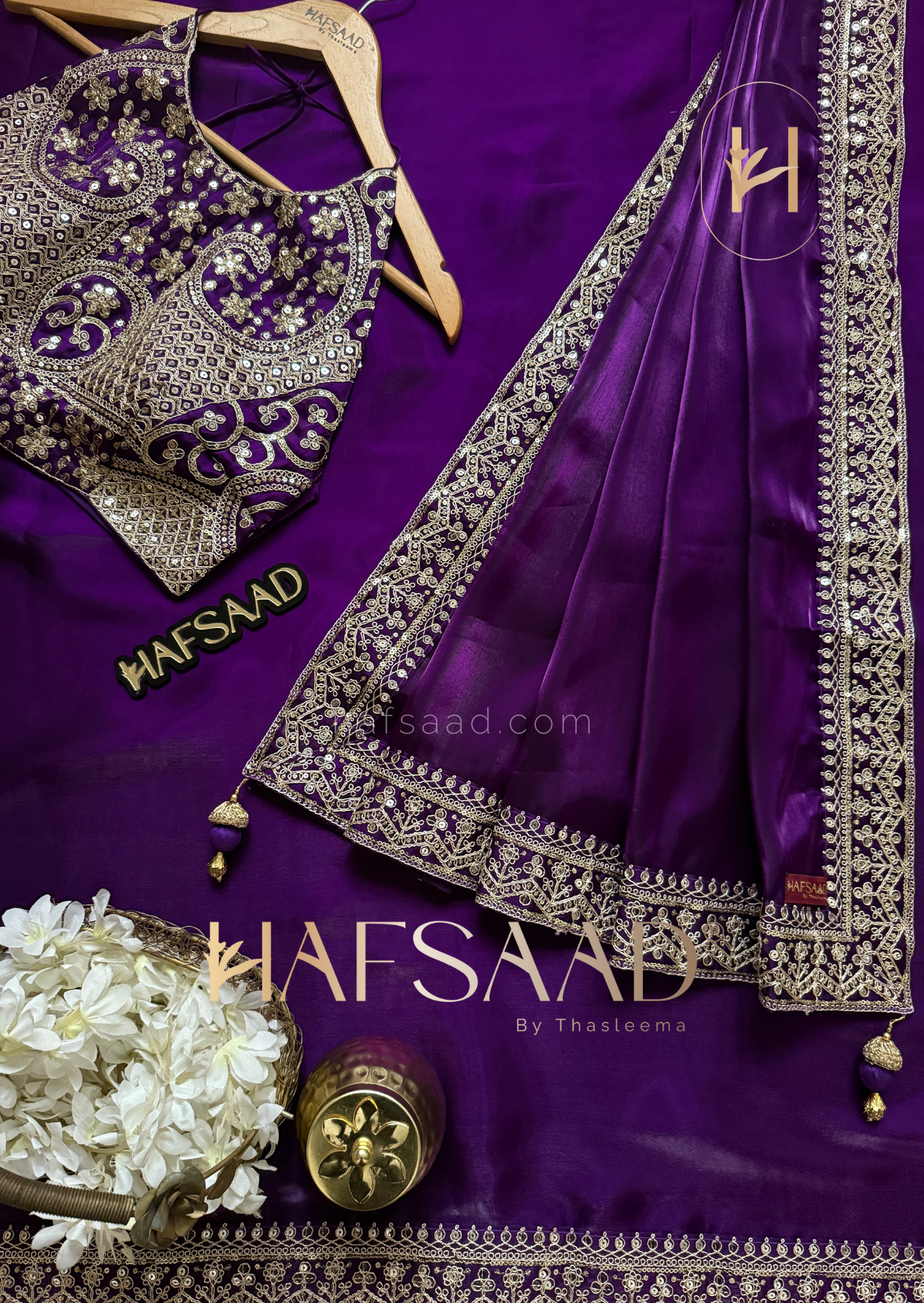 Mehal - Satin organza saree