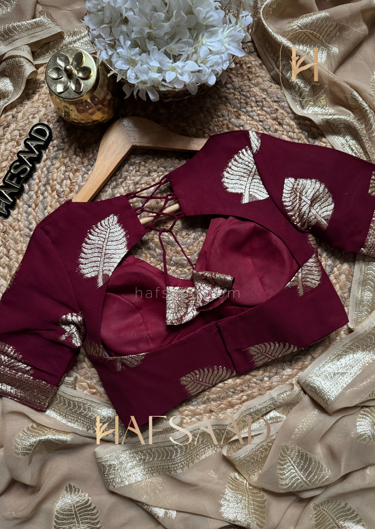 Sreeja - Pure viscose saree (Biscotti)