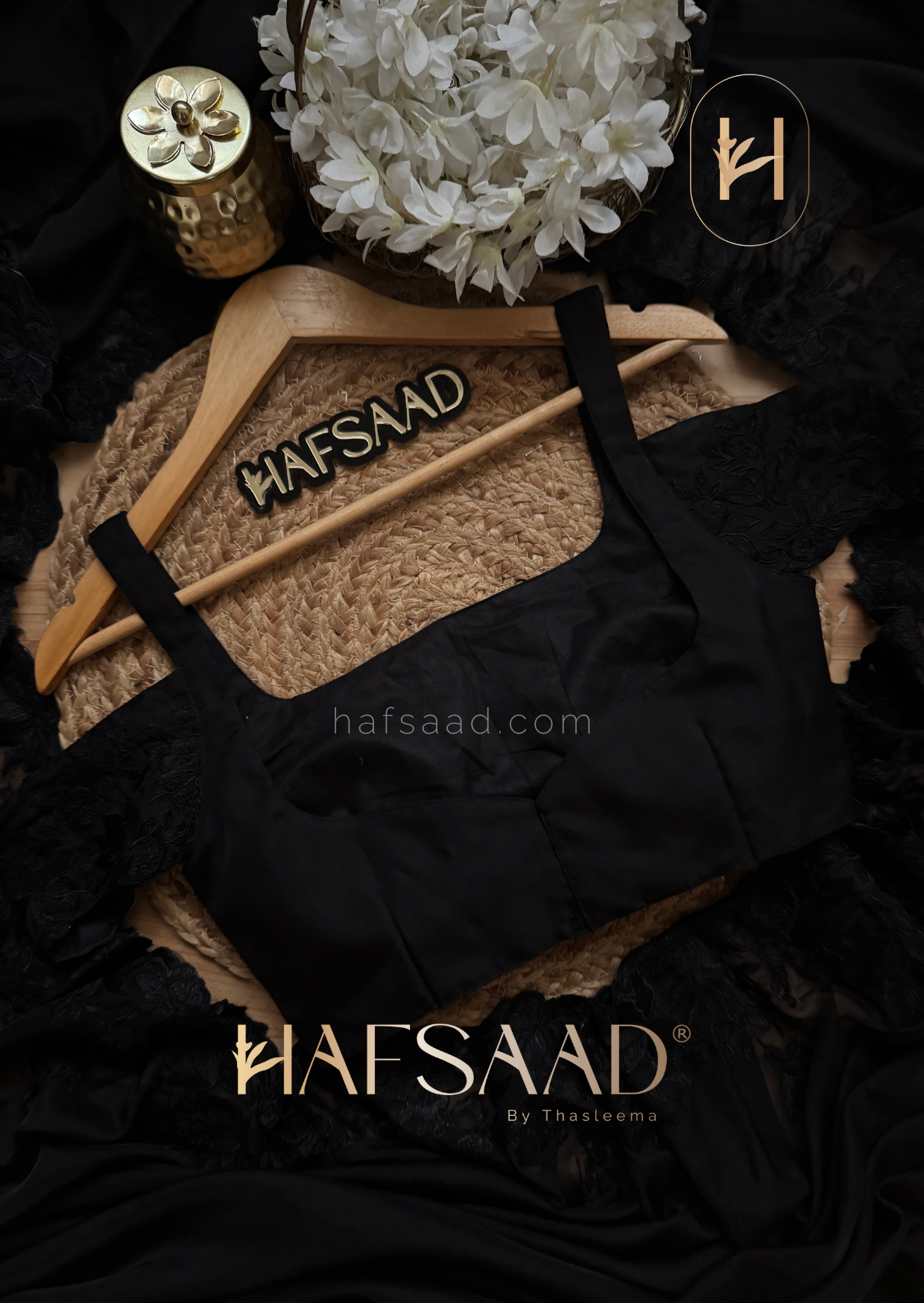 Heidi - Tabby organza saree (Black)