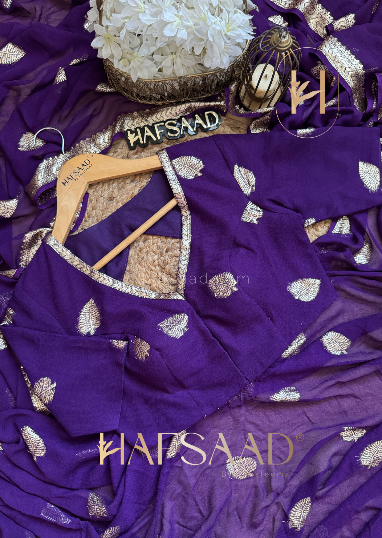 Geetu -Pure viscose saree (Purple)