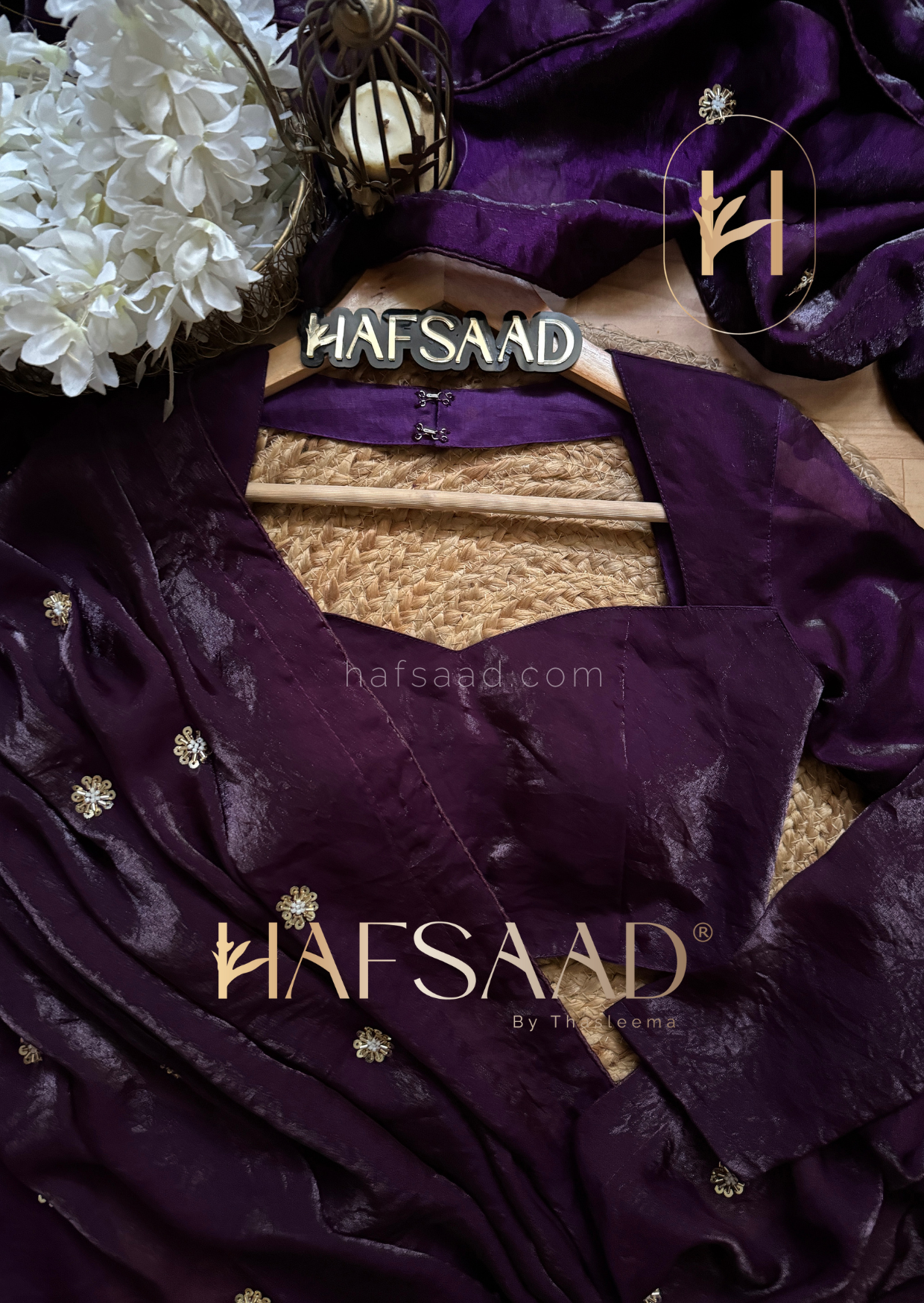Andrea- Satin organza saree