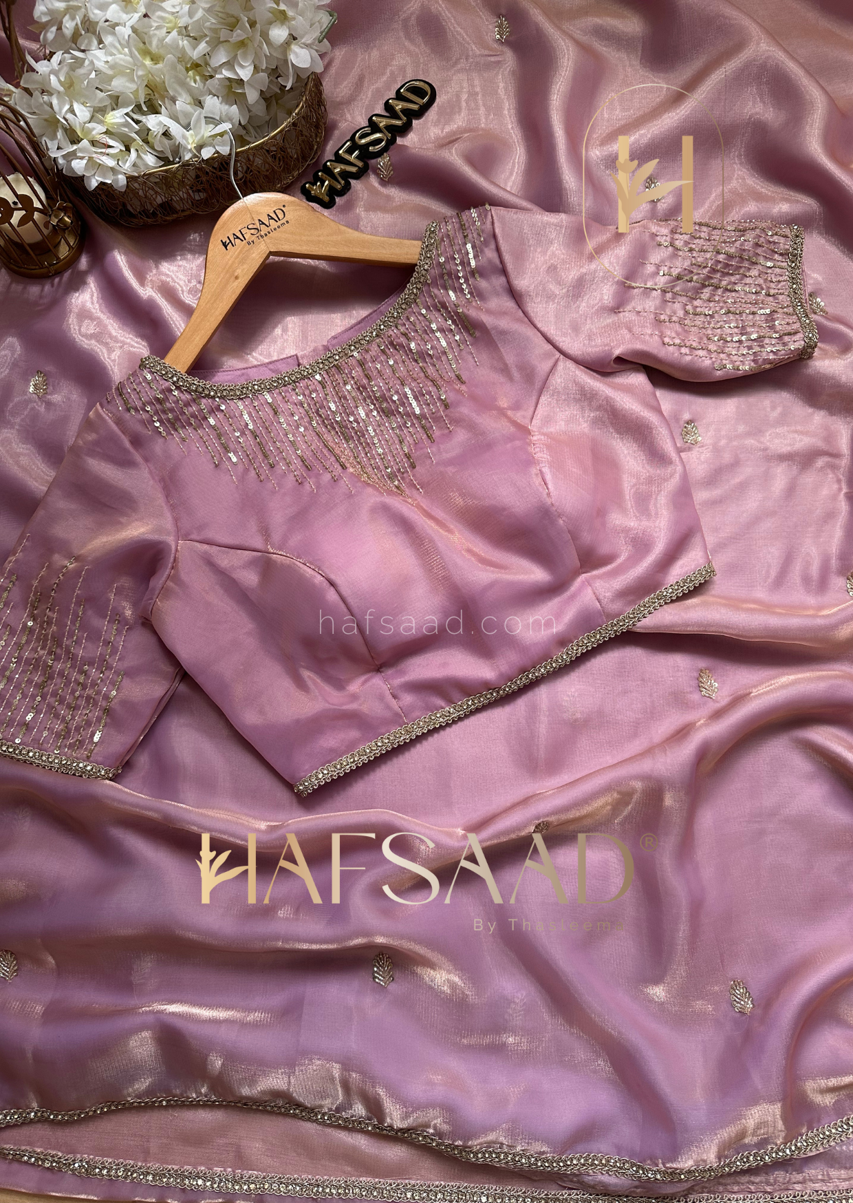 Aurora- Handwork organza saree